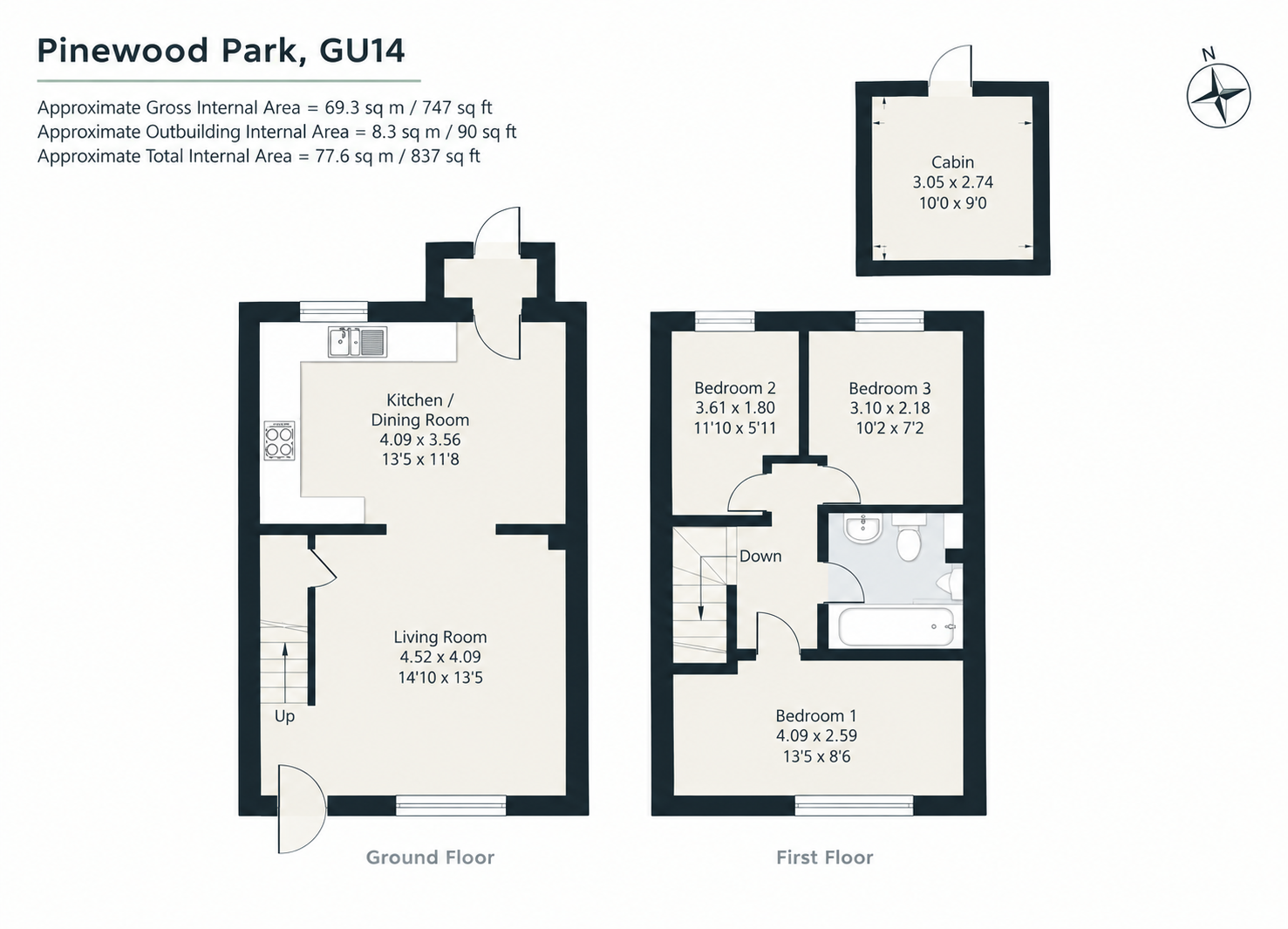 355, Pinewood Park, Farnborough floorplan
