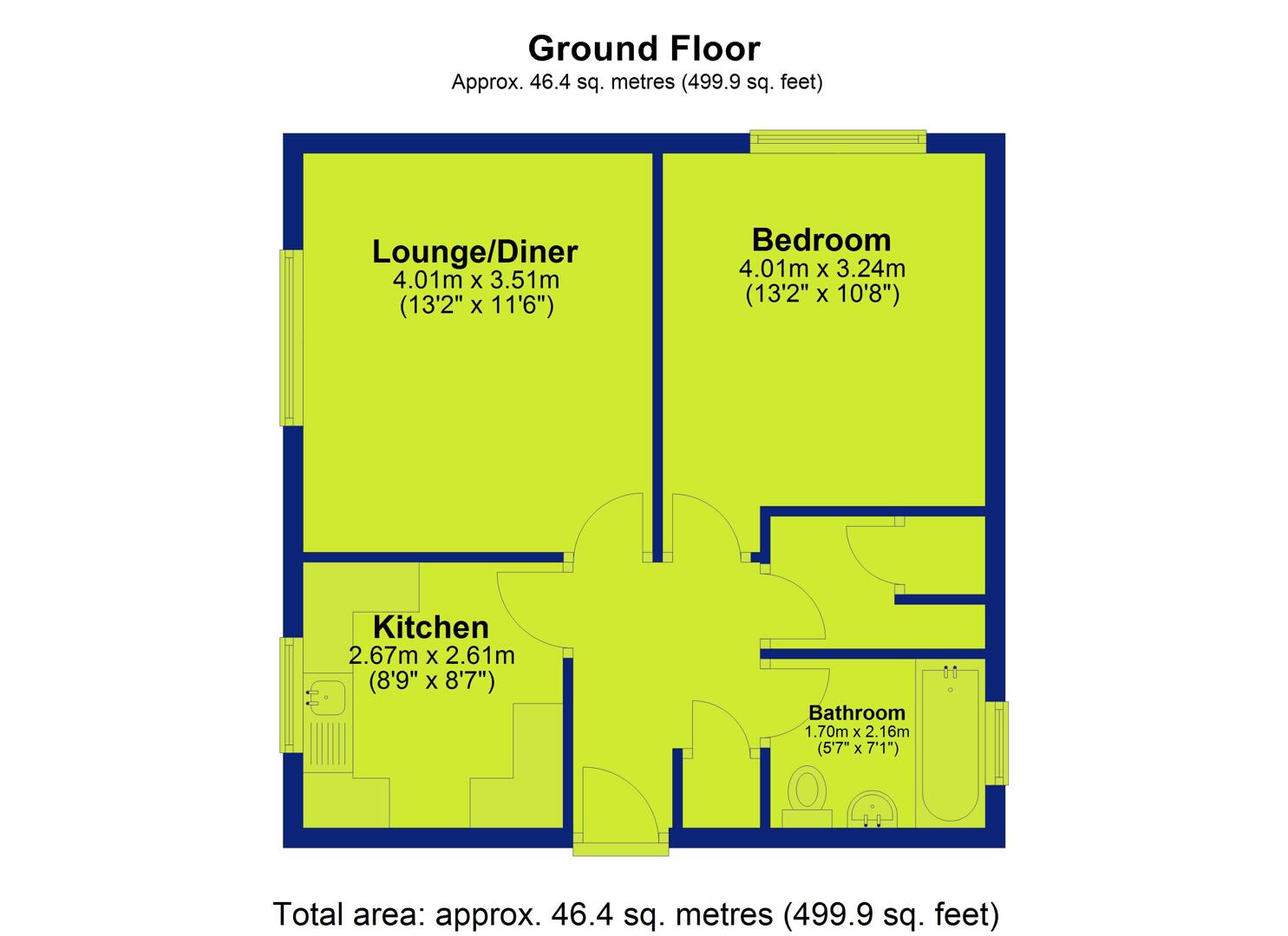 Grainger Avenue, Nottingham floorplan