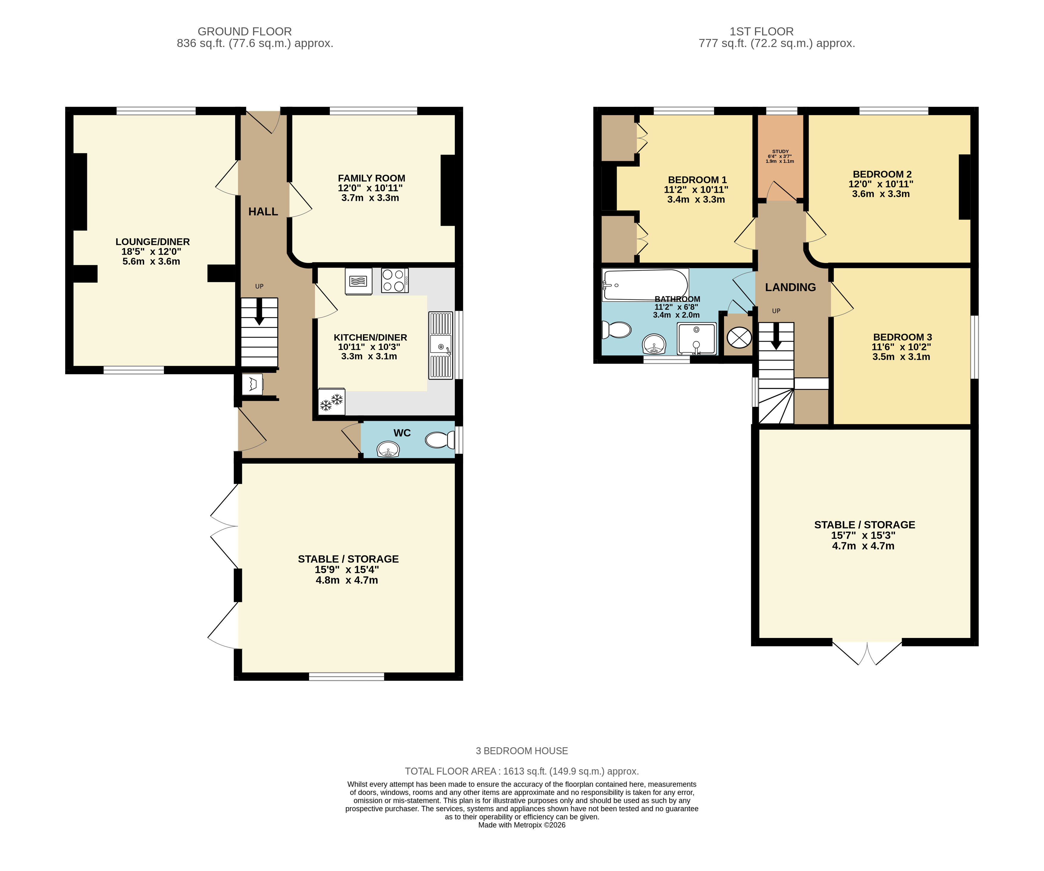12, Amsbury Road, Coxheath floorplan