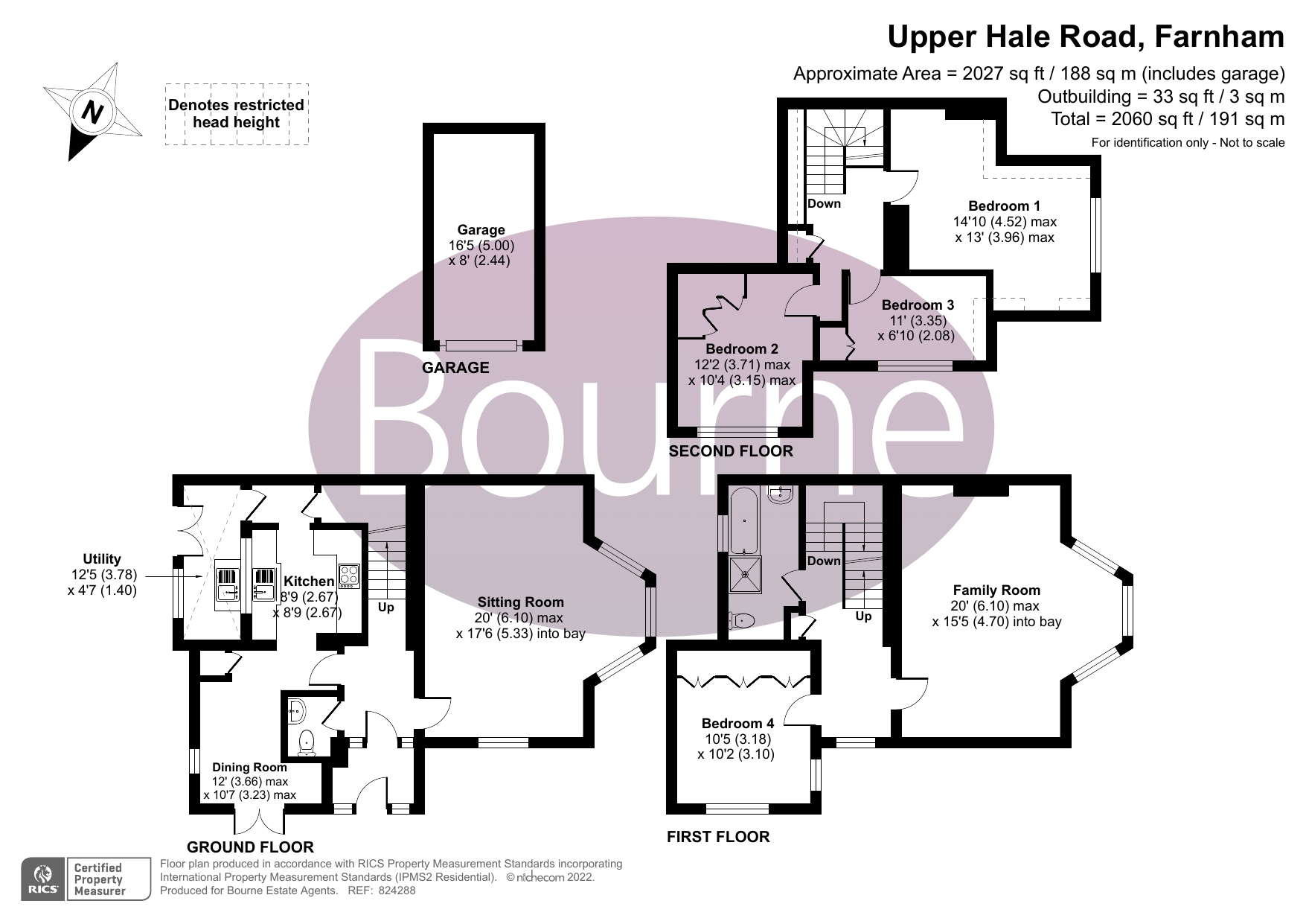 Upper Hale Road, Farnham, Surrey GU9, 4 bedroom semidetached house for