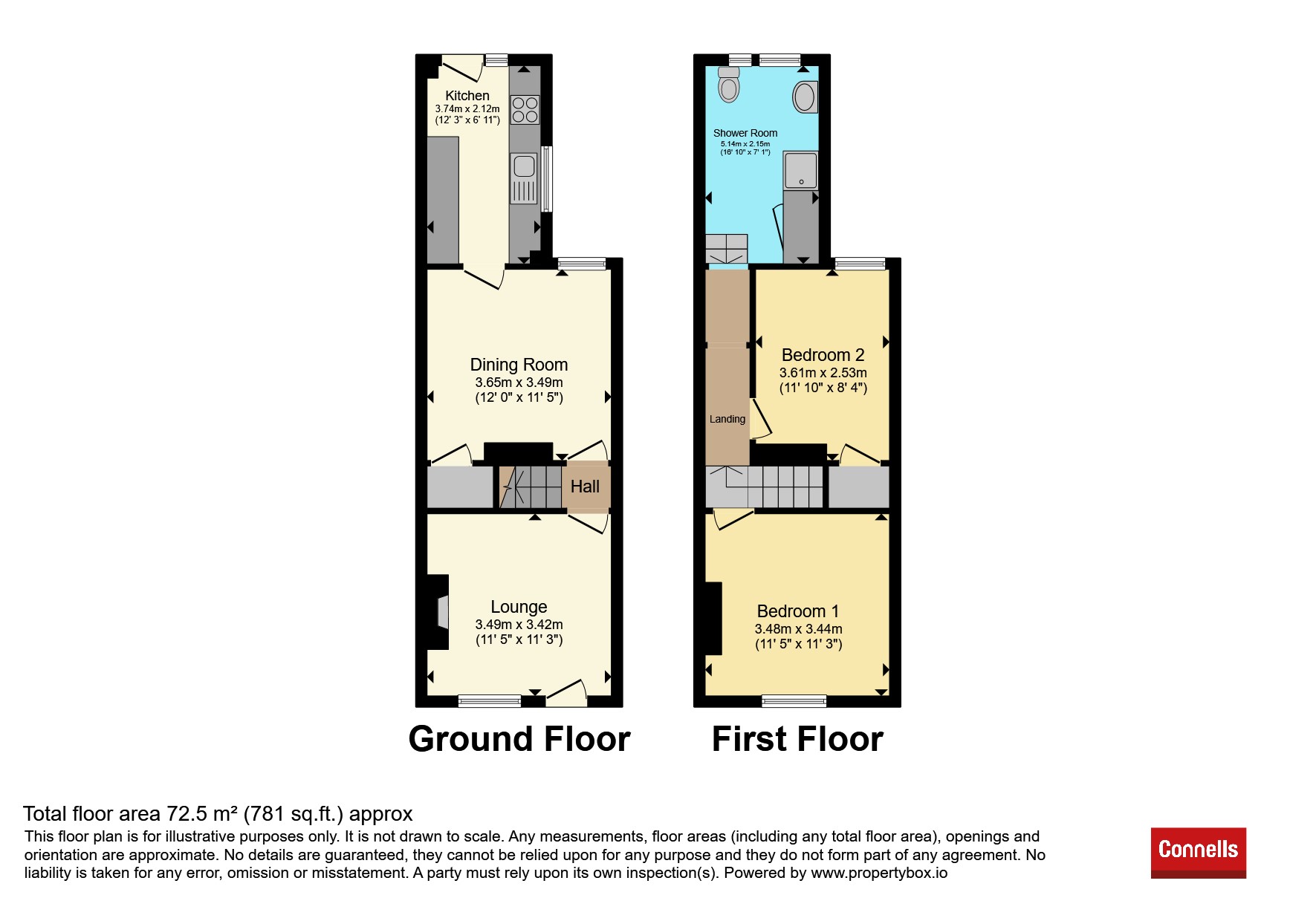 53, Great Brooms Road, Tunbridge Wells floorplan