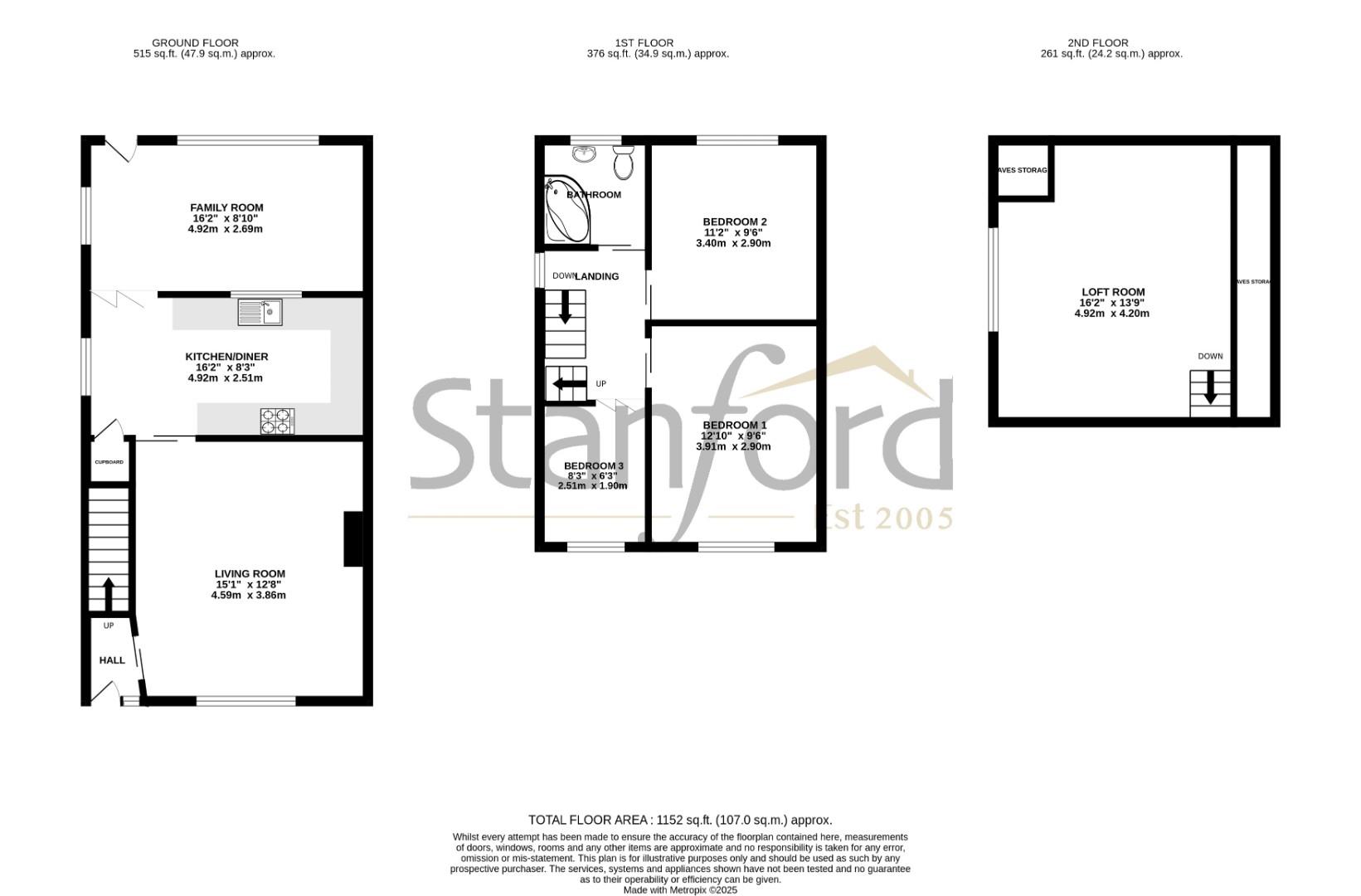 95, Alfriston Gardens, Southampton floorplan