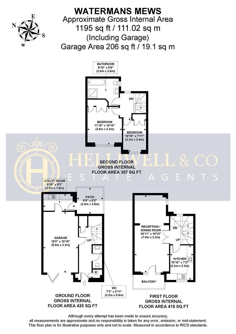 3, Watermans Mews, The Mall, London floorplan