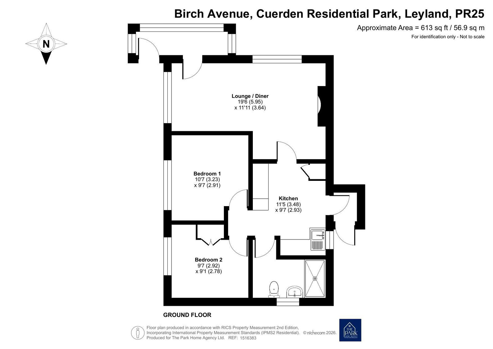 11 Birch Avenue, Cuerden Residential Park, Leyland floorplan