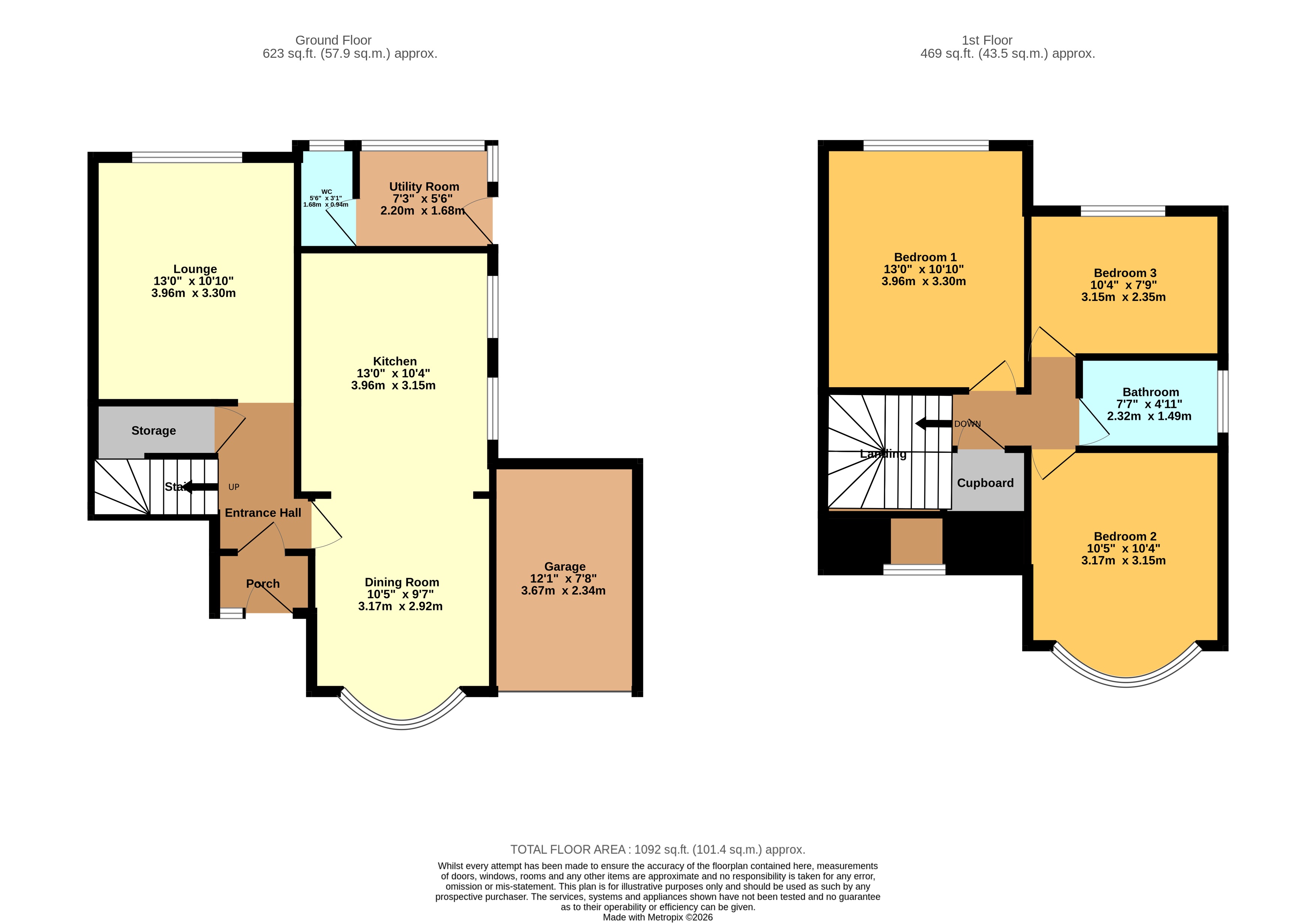 9, Tudor Road, Wolverhampton floorplan