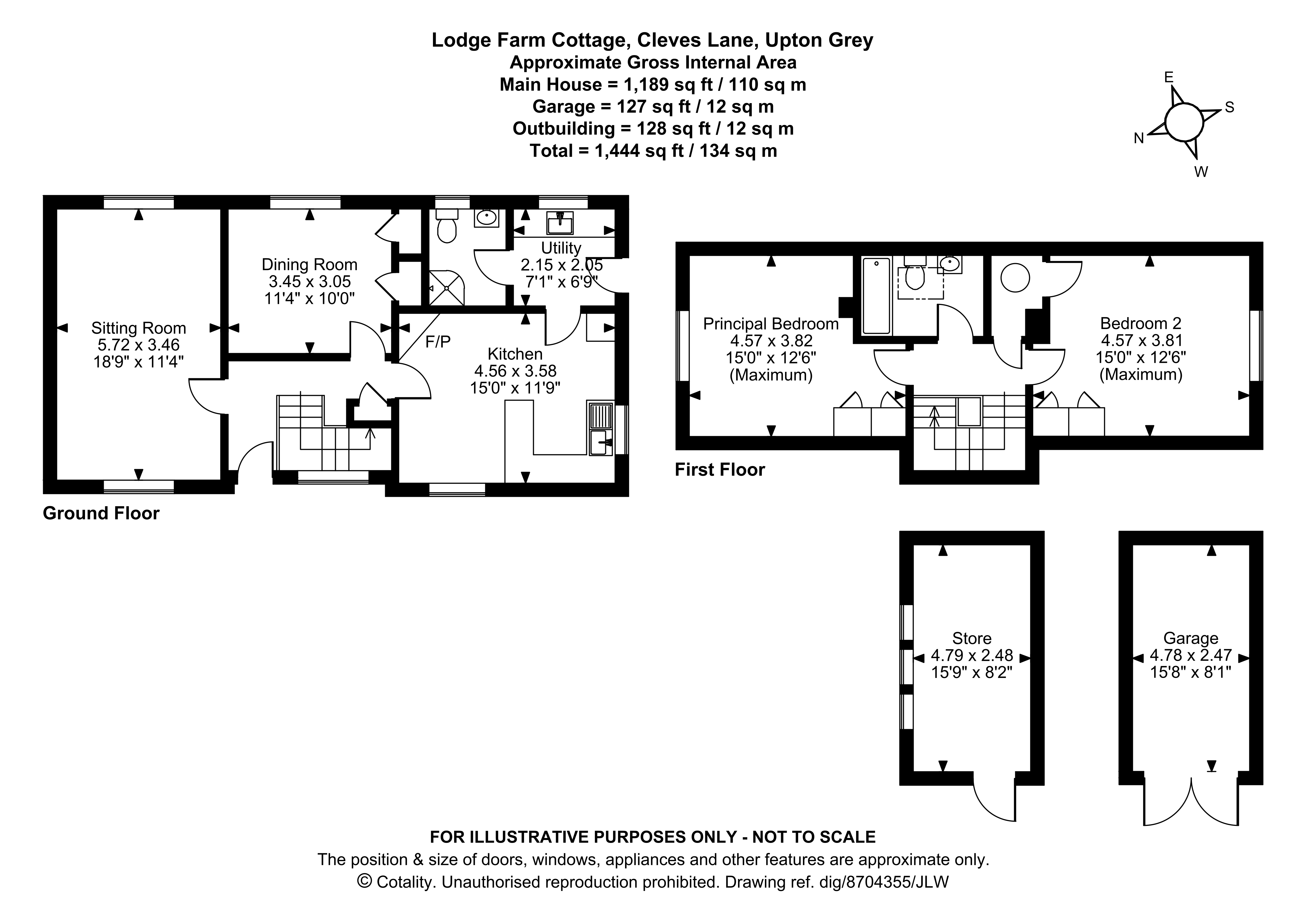 Lodge Farm Cottage,, Cleves Lane, Basingstoke floorplan