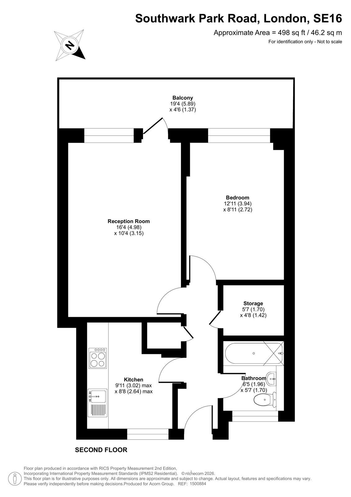 14B,, Southwark Park Road, London floorplan