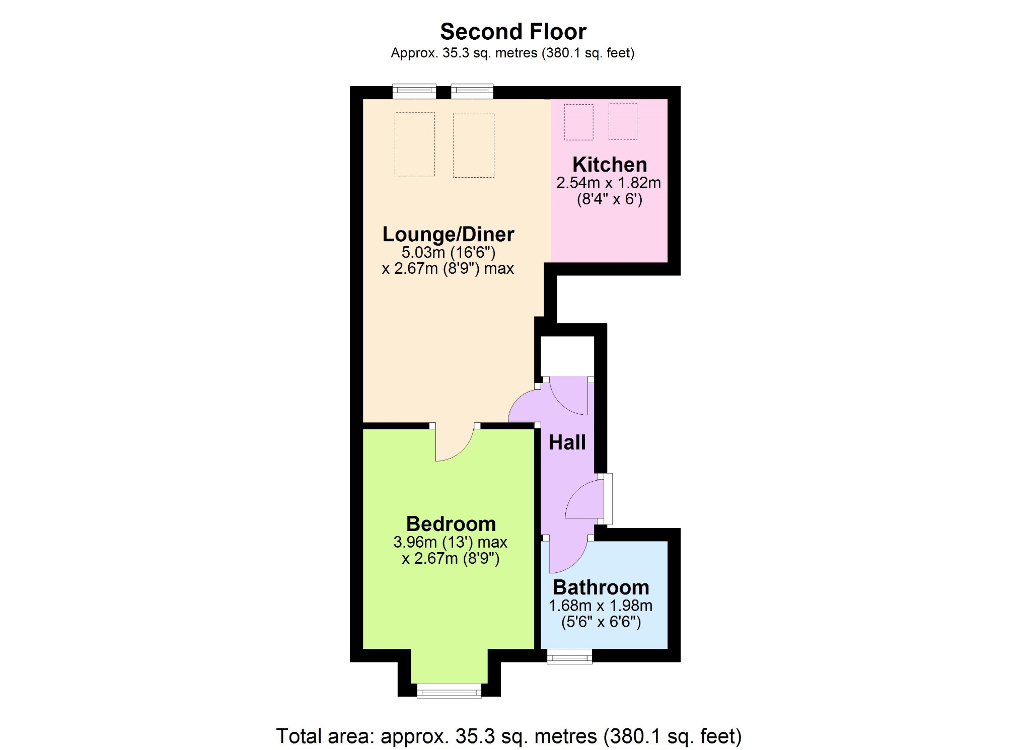 1 Bedrooms Flat for sale in Hasletts Close, Tunbridge Wells TN1