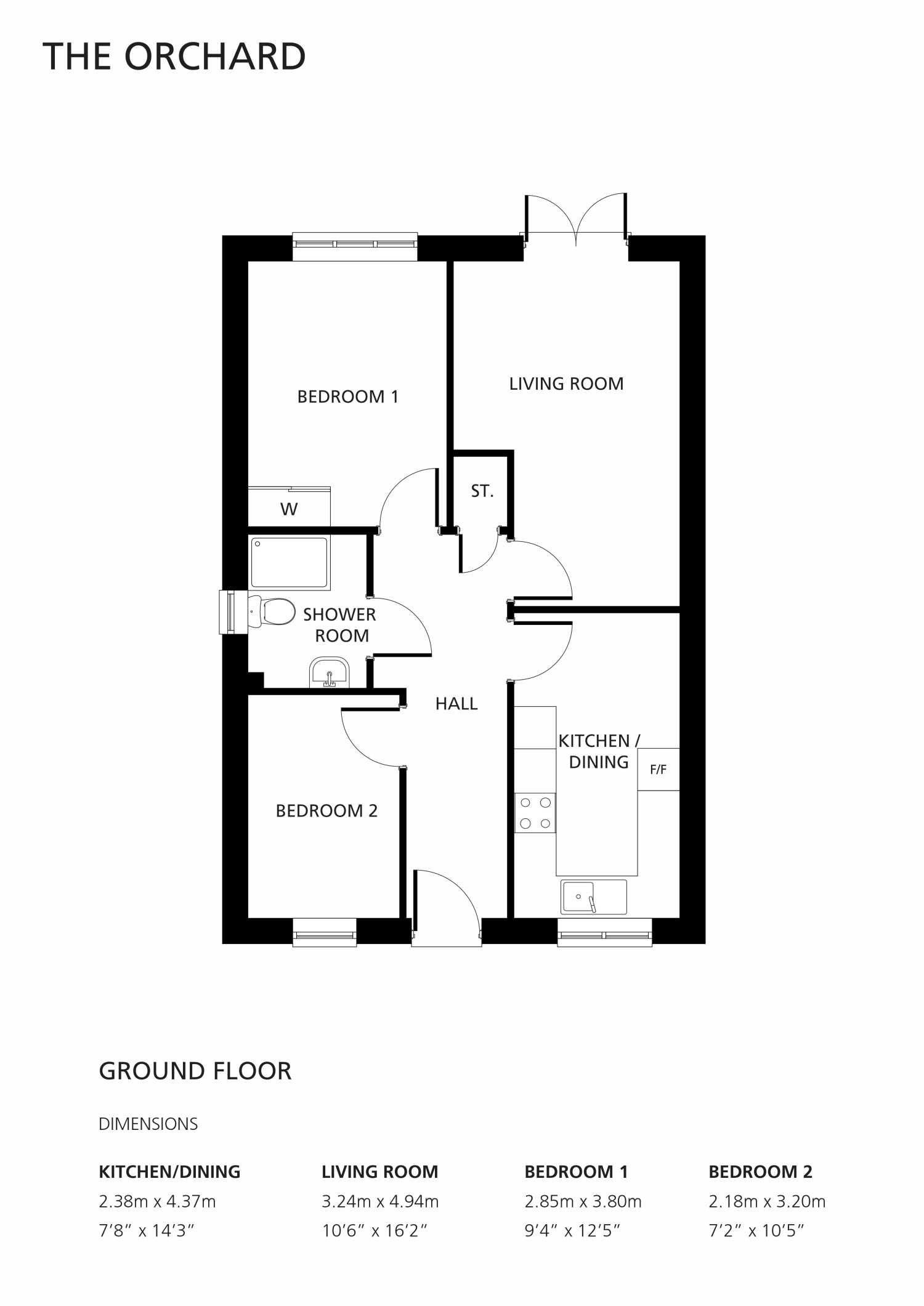 Plot 2 Orchard, 5 Cypress Way, Carrington Gardens, Grimsby floorplan