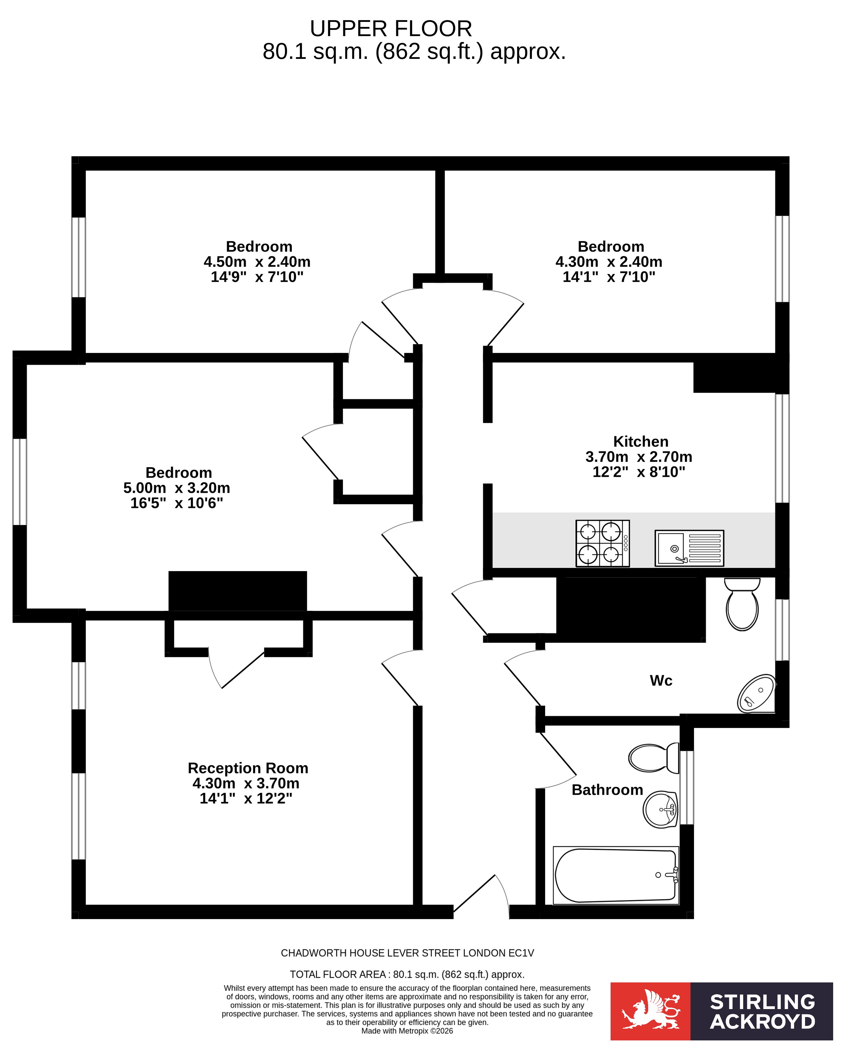 Lever Street, London floorplan