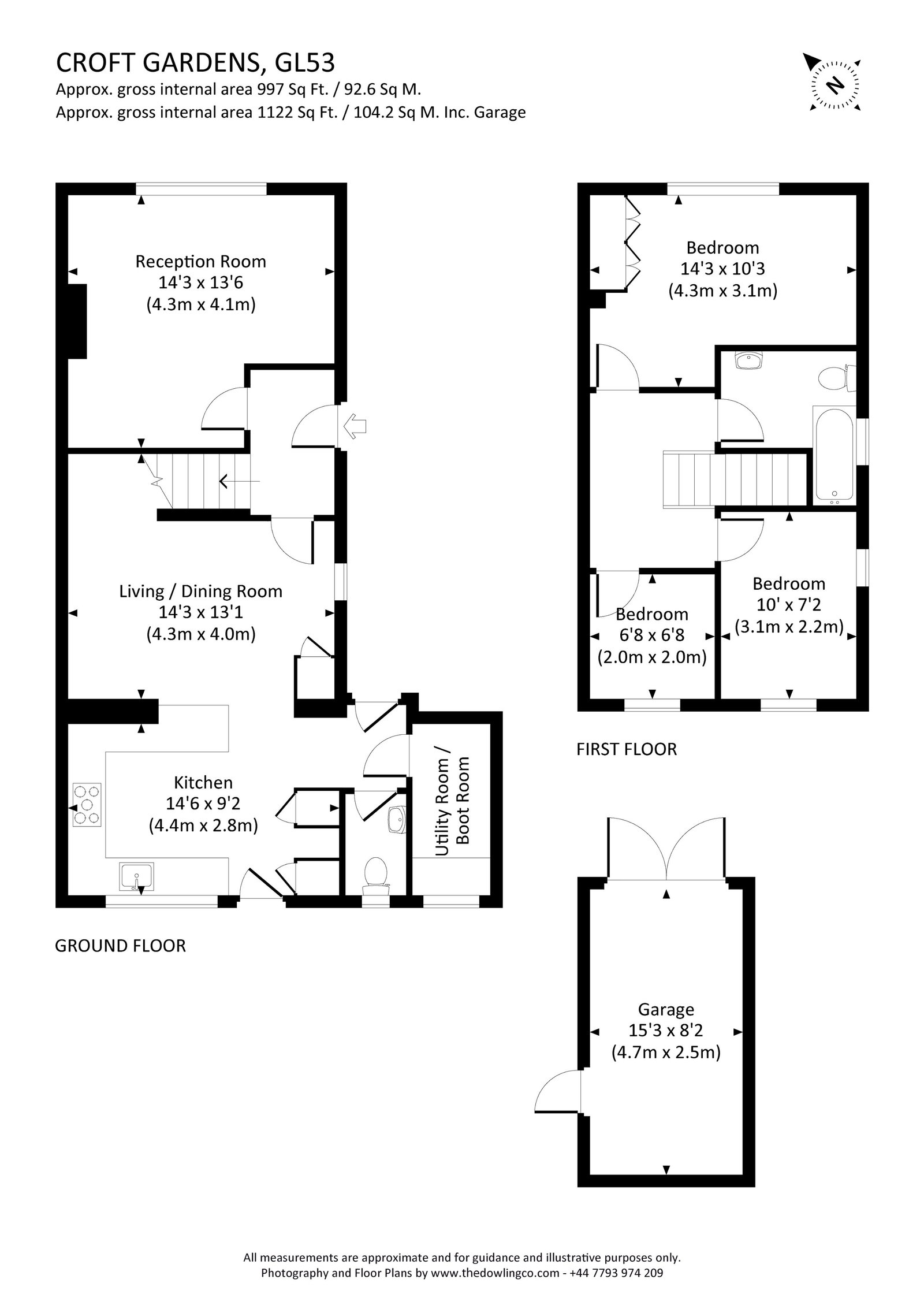 25b, Croft Gardens, Cheltenham floorplan