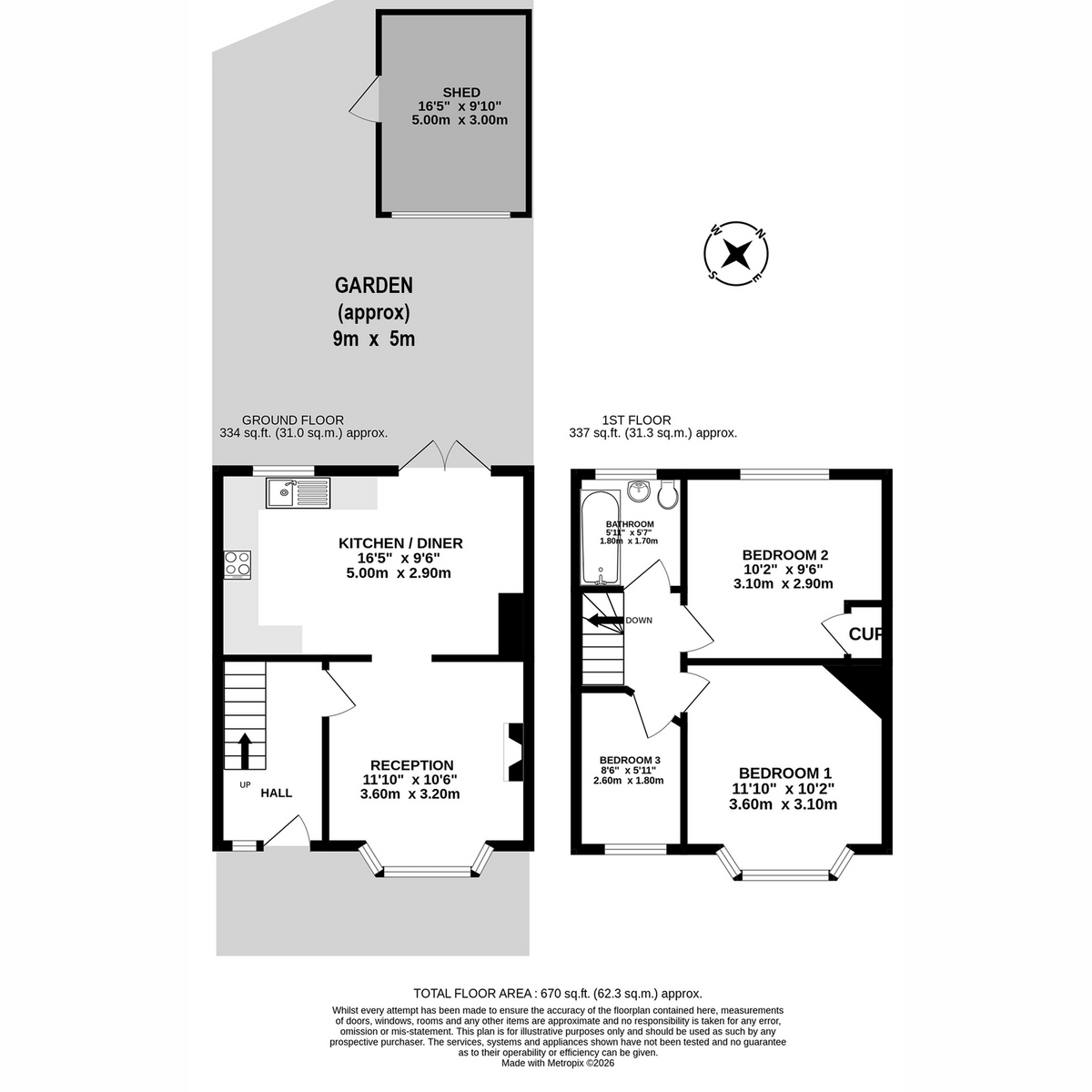 104, Jevington Way, London floorplan