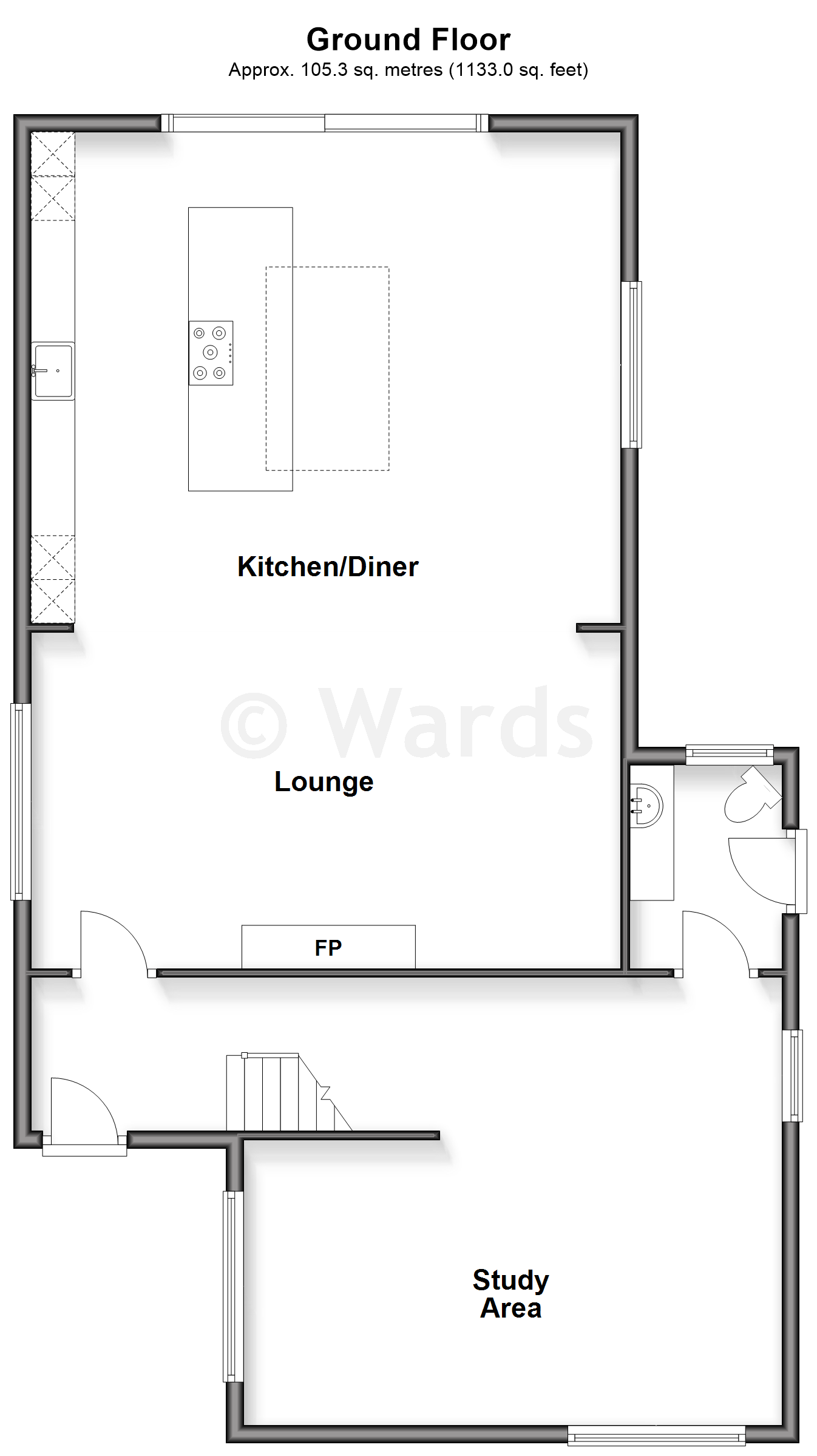 Chelidon, Taylors Lane, Trottiscliffe floorplan
