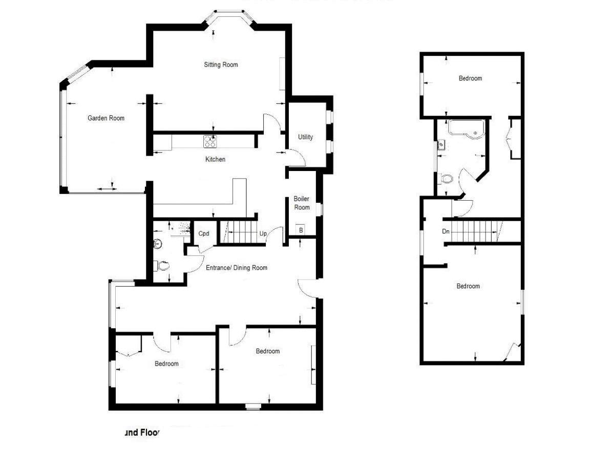 Tyn Y Cae, South Street, Dolgellau floorplan