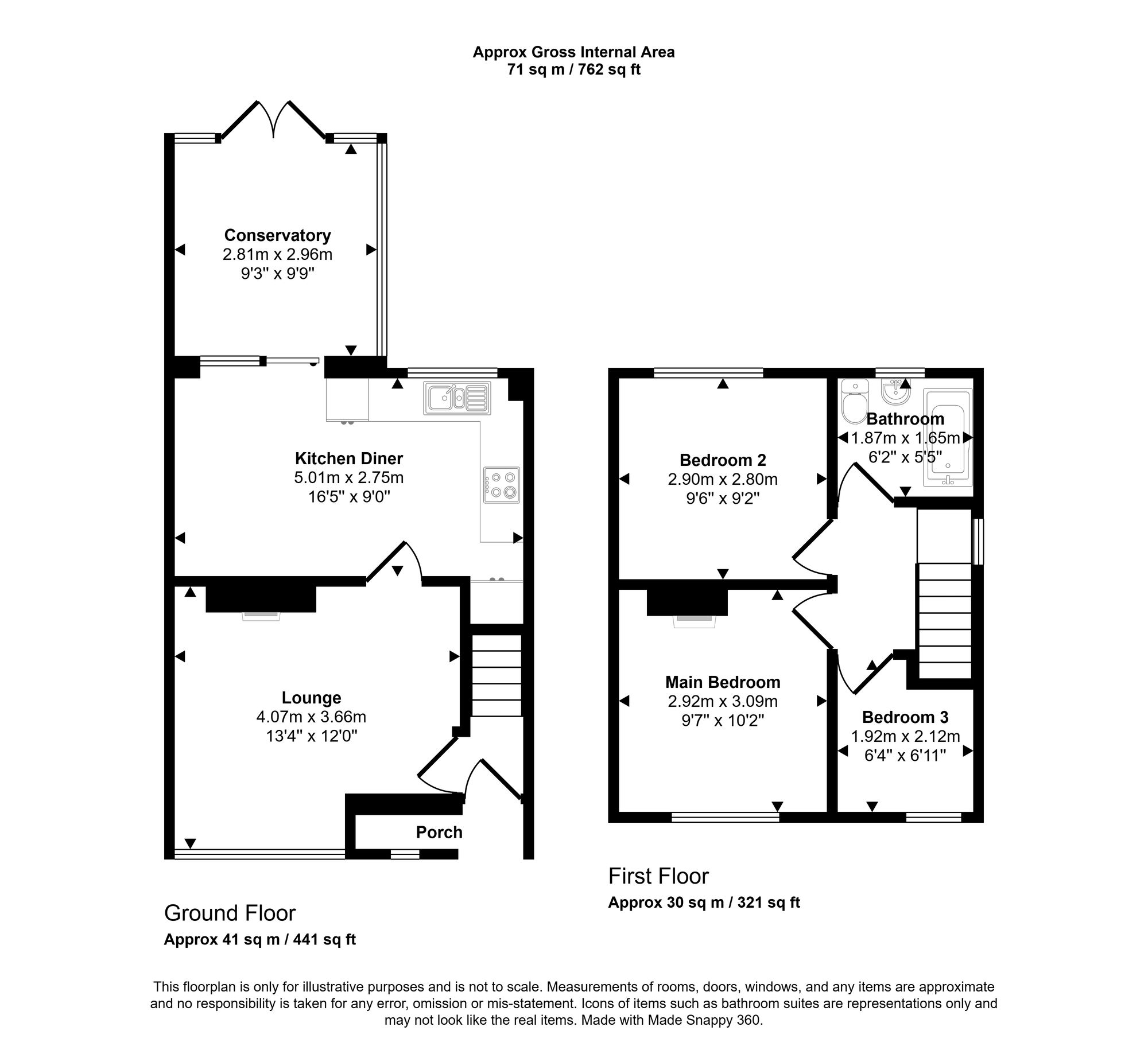 29 Worsley Street, Wigan floorplan
