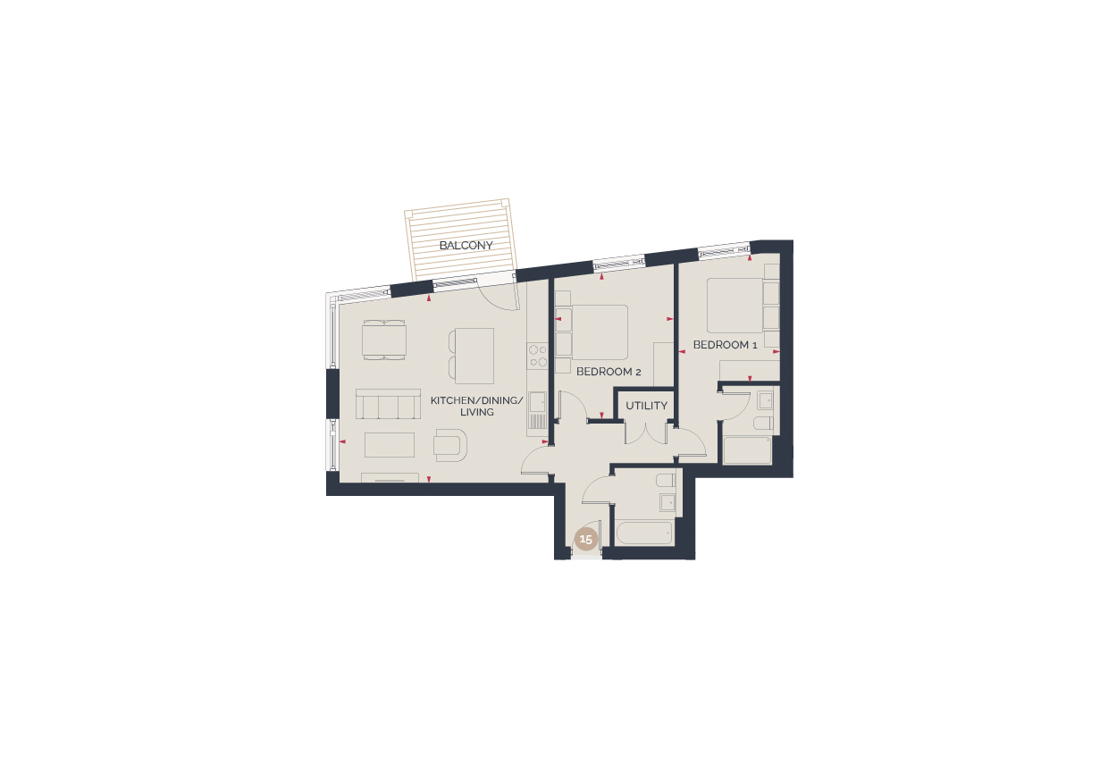 Plot 15 St. Leonards Quarter,, Topsham Road, Devon floorplan