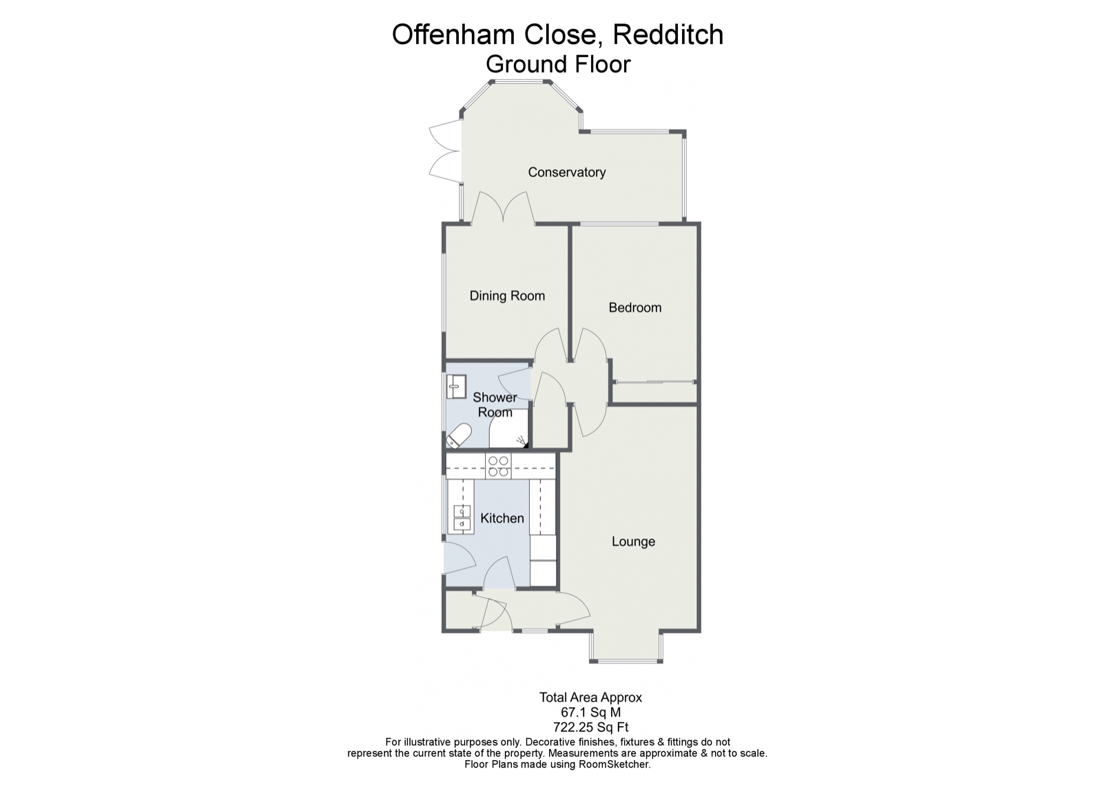 Offenham Close, Church Hill North, Redditch B98, 2 bedroom bungalow for sale 62315752