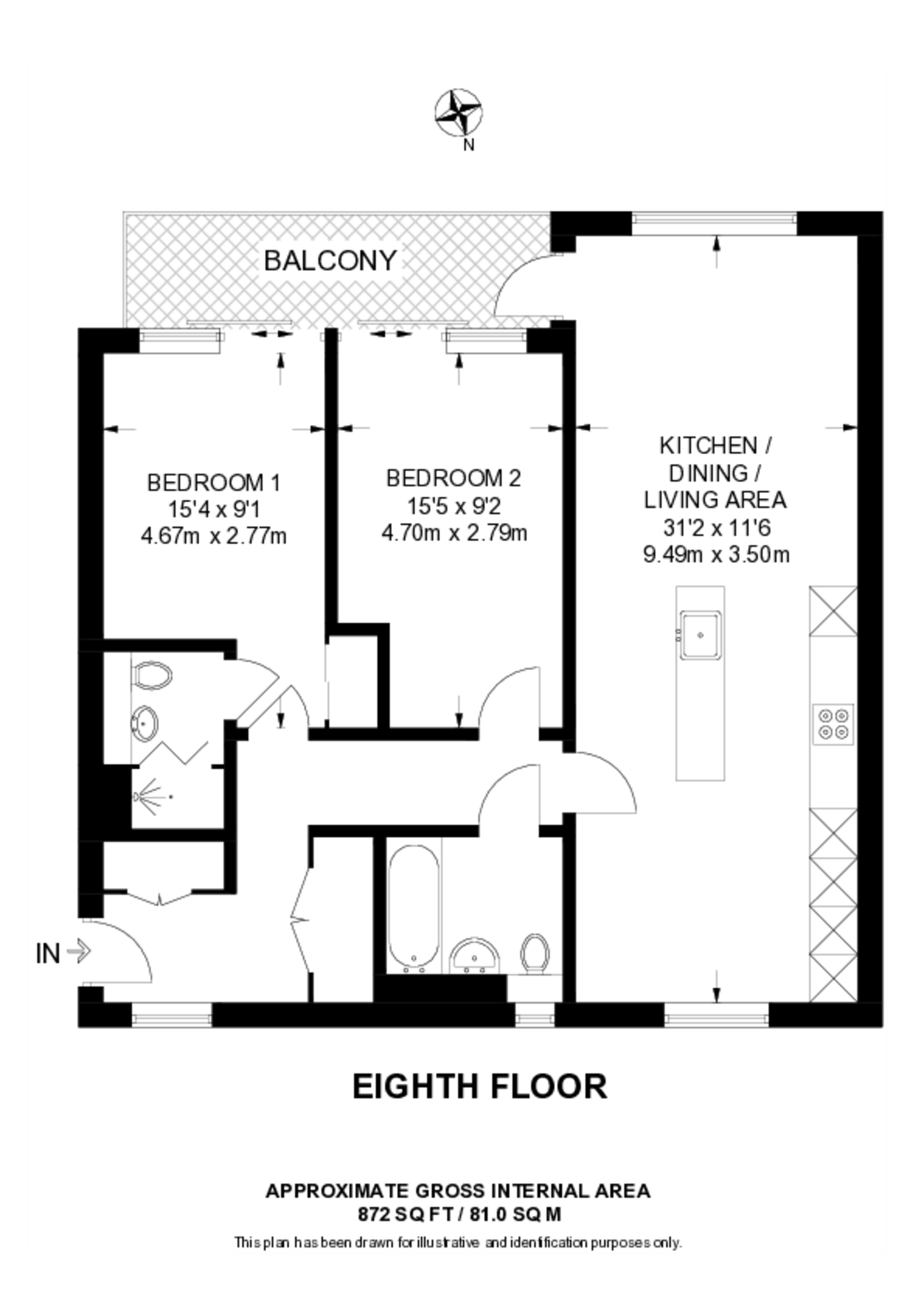 Rennie Street, Greenwich Millennium Village floorplan