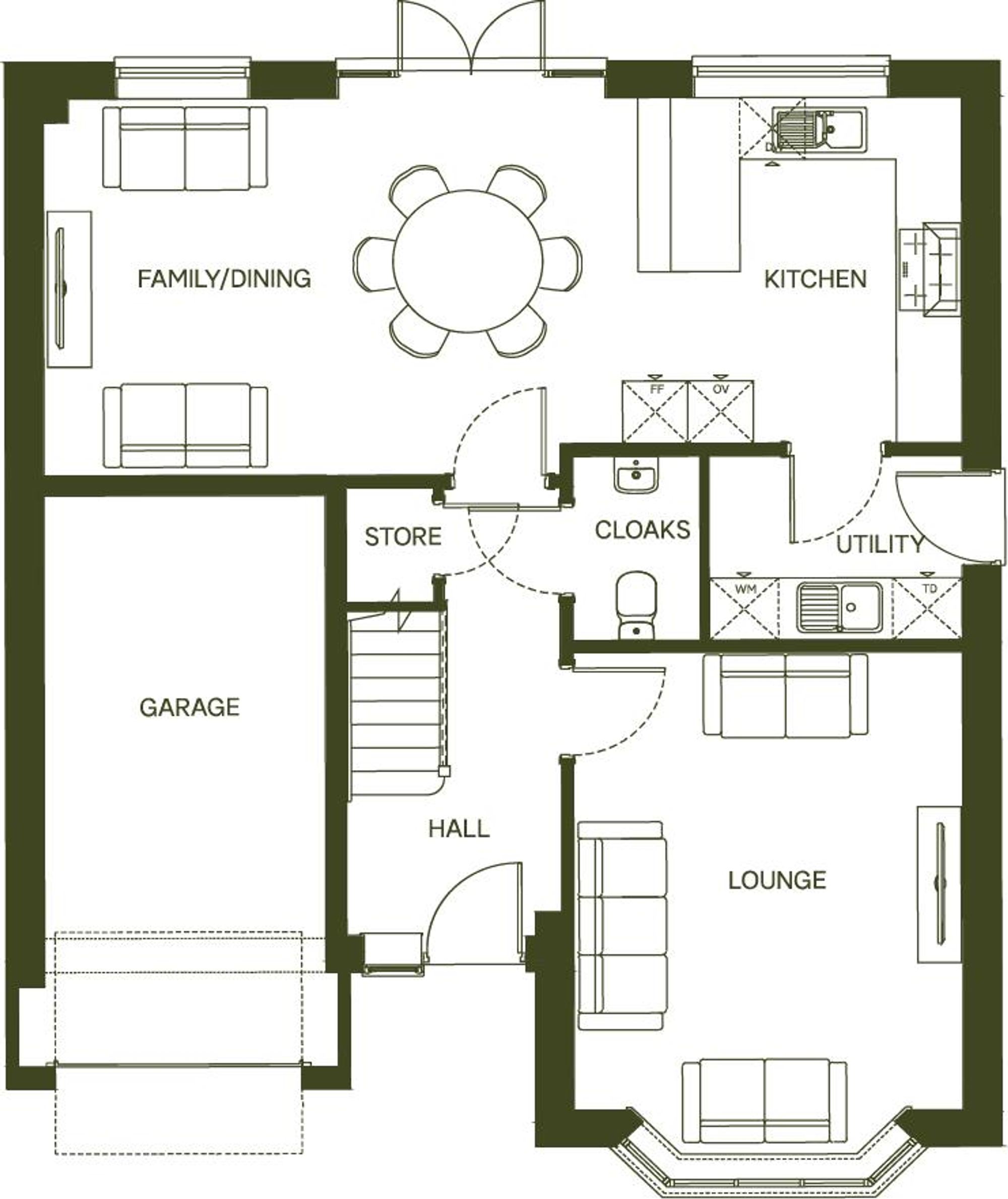 1 Llys Y Coed, Wrexham floorplan