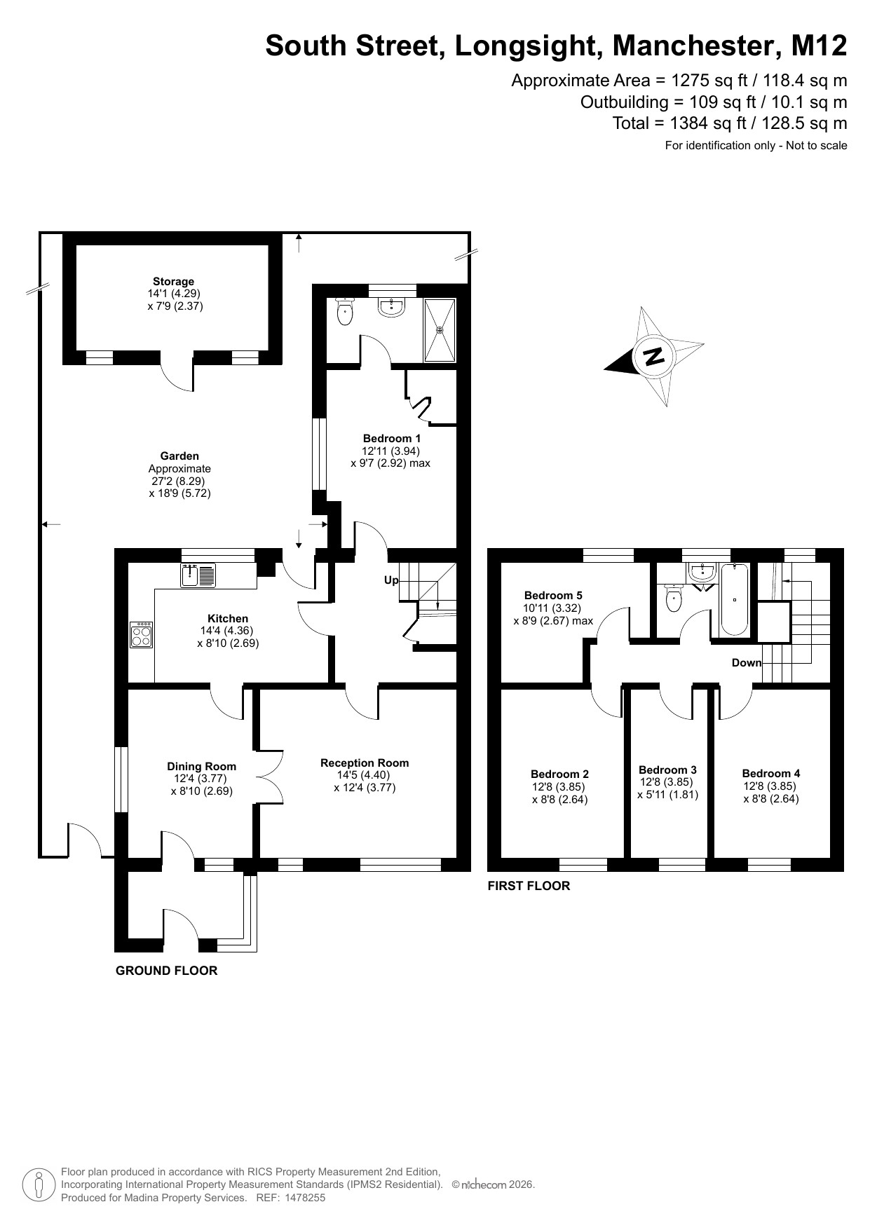 23, South Street, Manchester floorplan