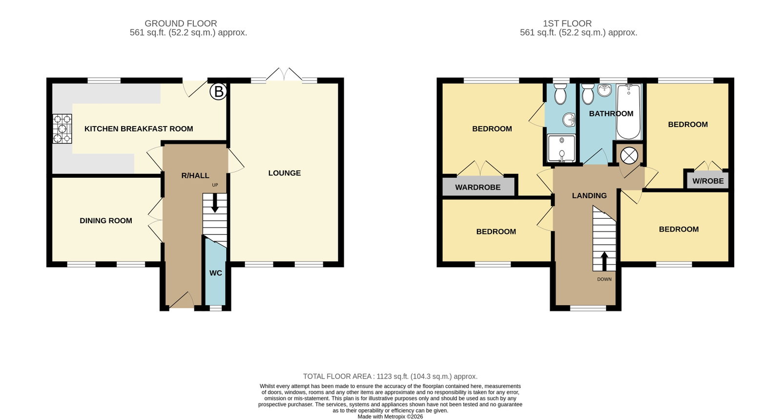 27, Corfe Avenue, Worcester floorplan