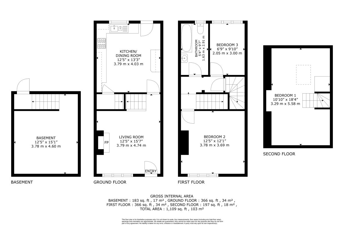 13 Edna Street Bolton-Upon-Dearne, Rotherham floorplan