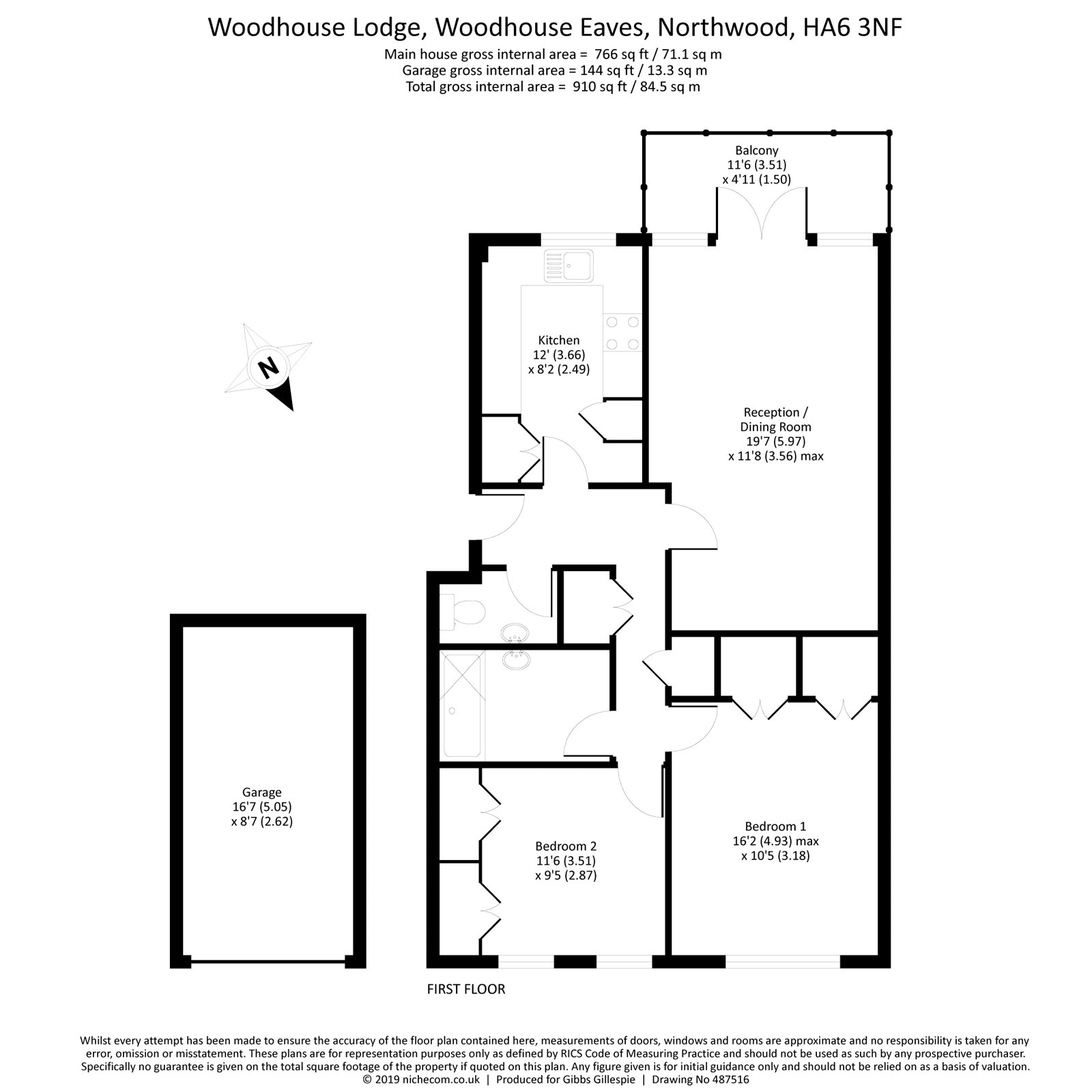 2 Bedrooms Flat for sale in Woodhouse Eaves, Northwood, Middlesex HA6