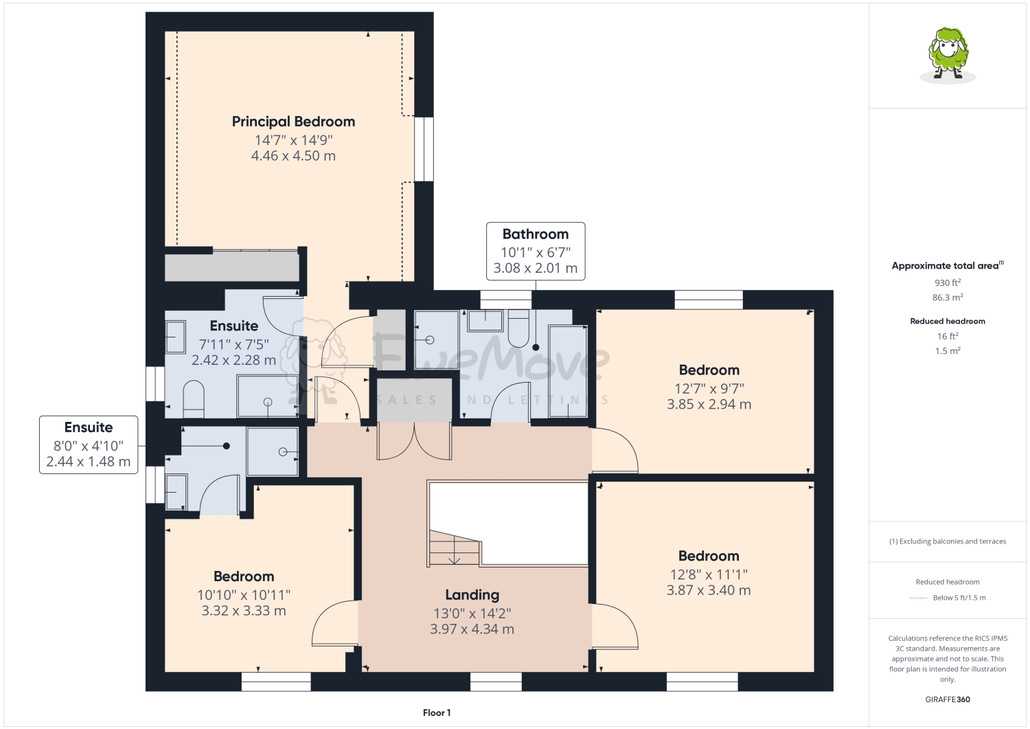 45, Aspen Way, Ely floorplan