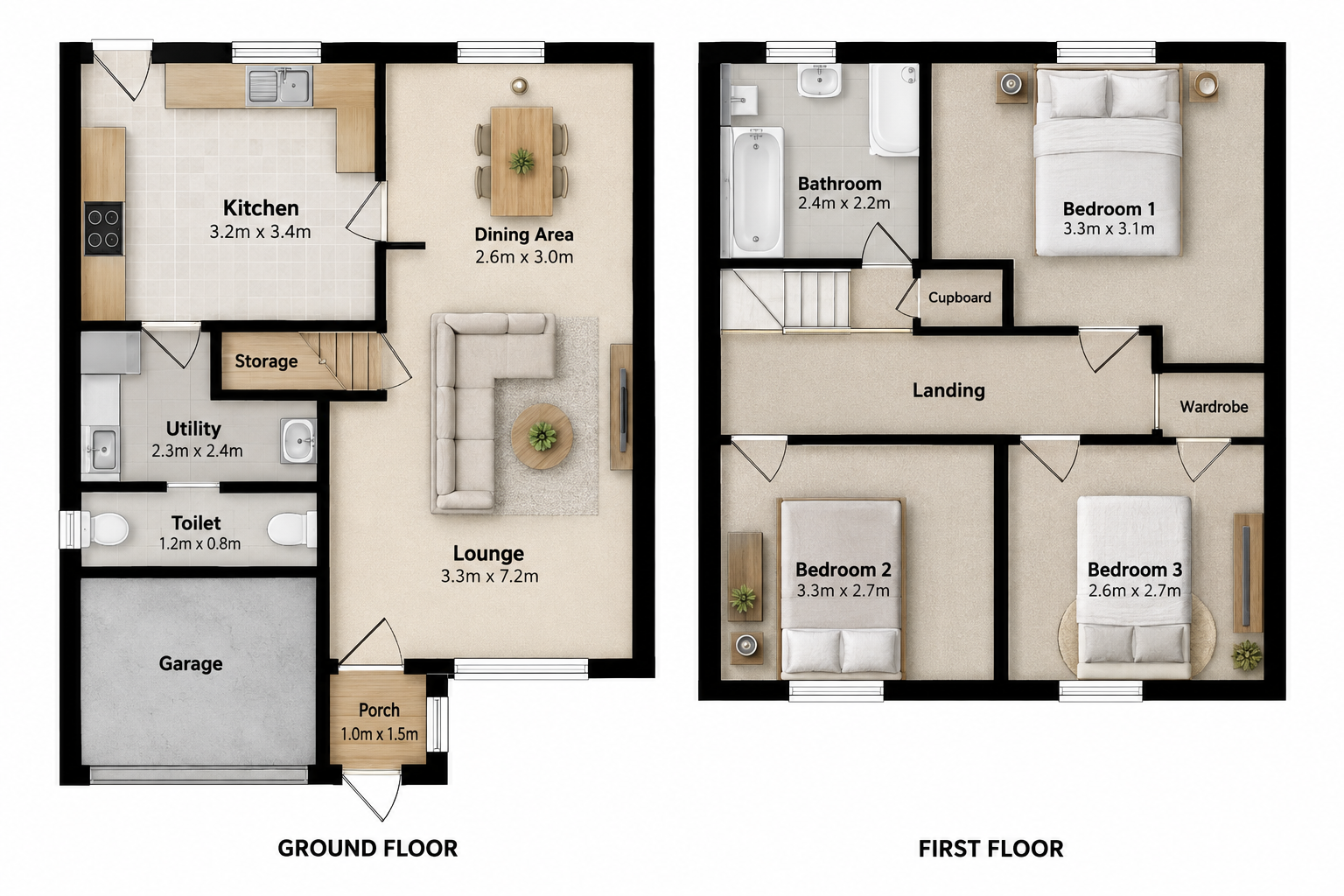 Bernard Avenue, Mansfield floorplan