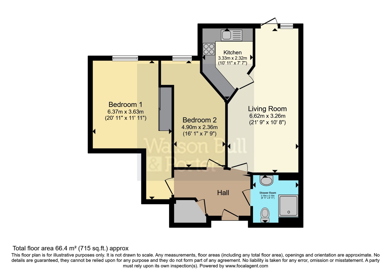 Flat 30, Somers Brook Court,, Foxes Road, Isle of Wight floorplan