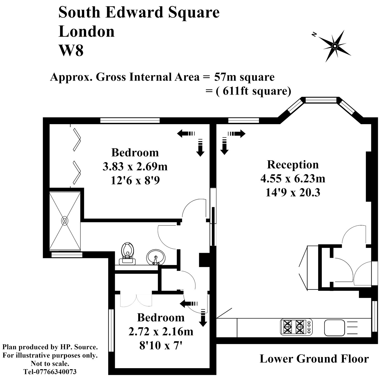 2 Bedrooms Flat to rent in South Edwardes Square, Kensington, London W8