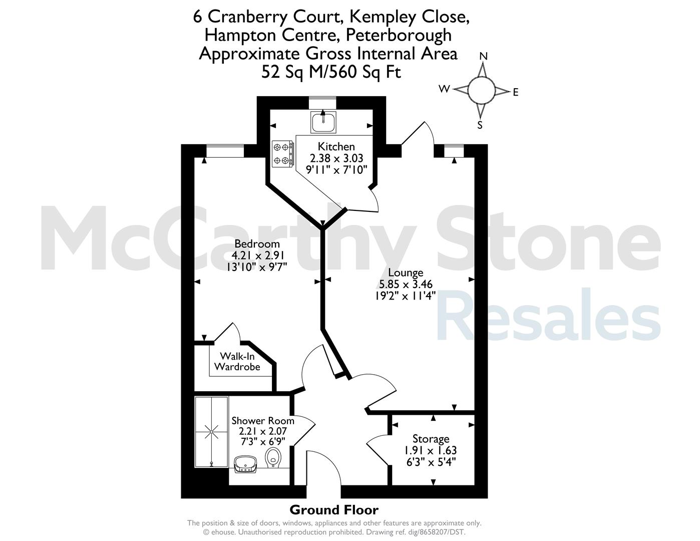 6 Cranberry Court, Kempley Close, Peterborough floorplan