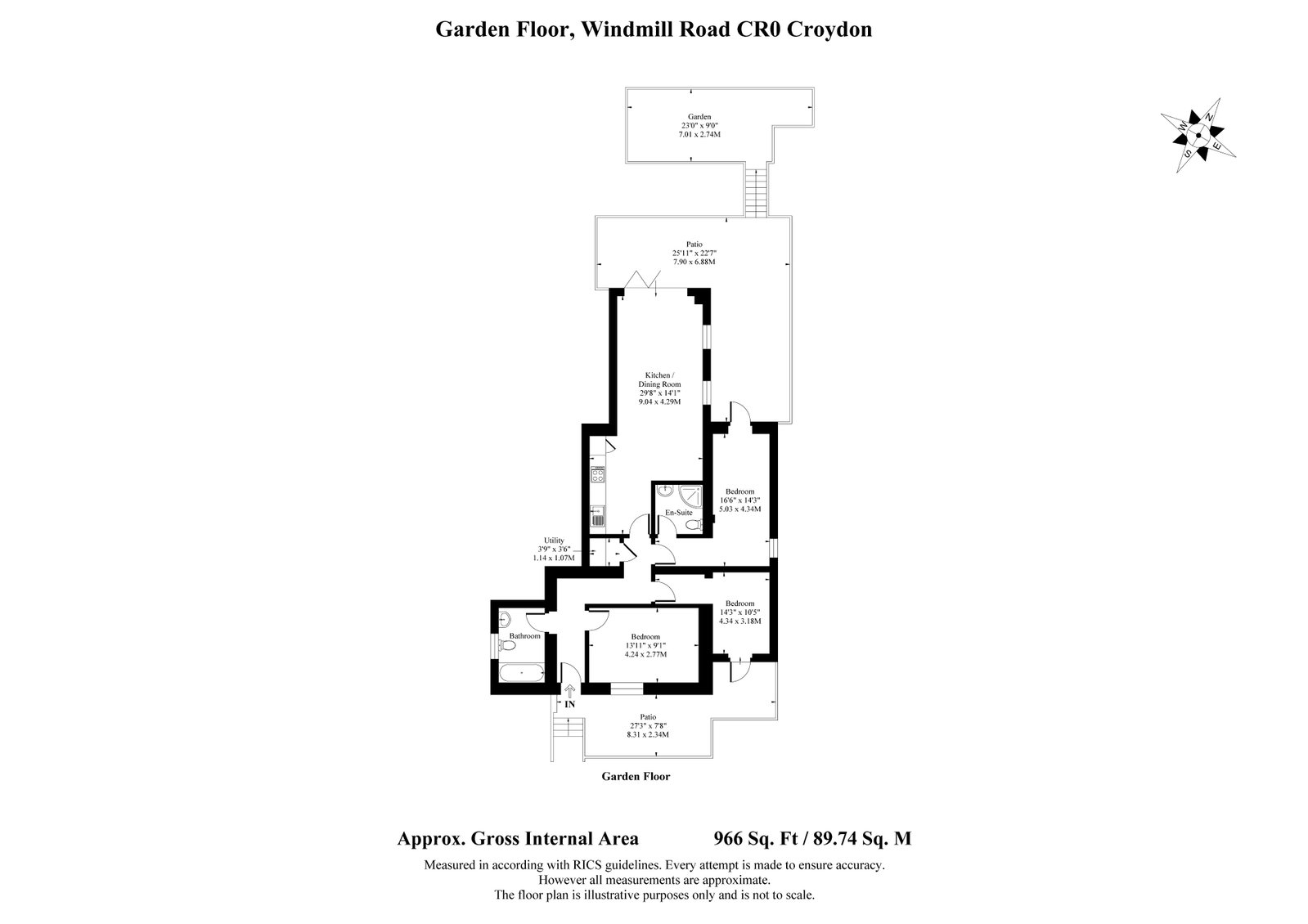 6,Flat A, Windmill Road, Croydon floorplan
