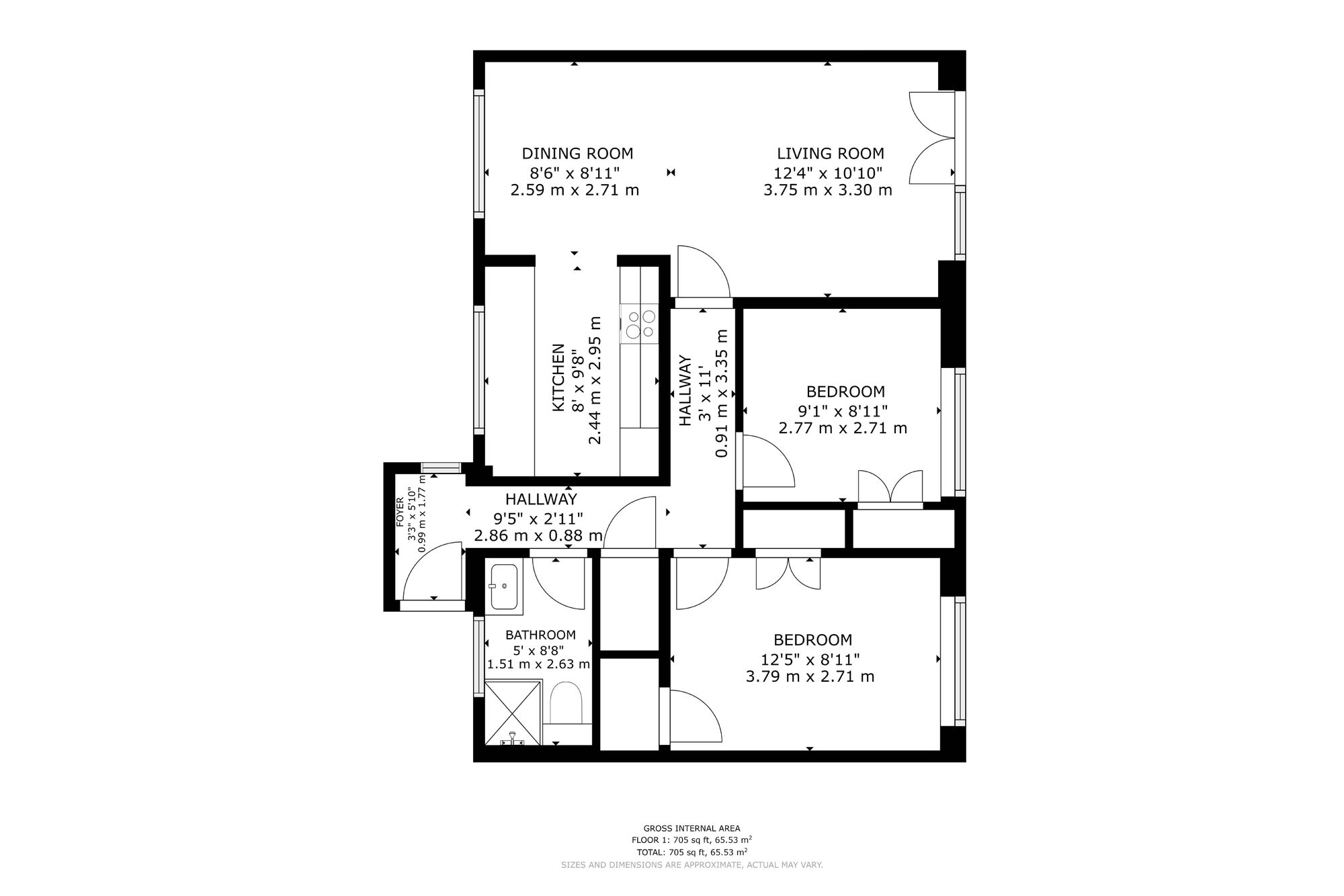 1 Hernes Close, Oxford floorplan