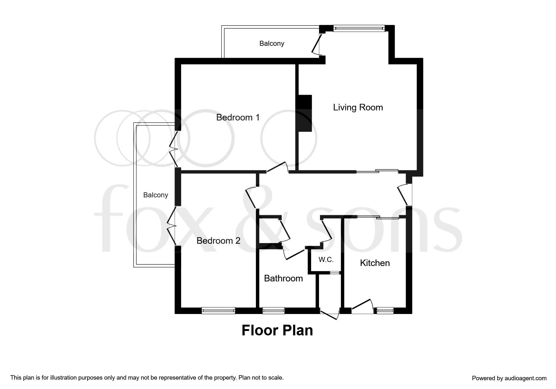 2 Bedrooms Flat to rent in Winchelsea Gardens, Worthing BN11