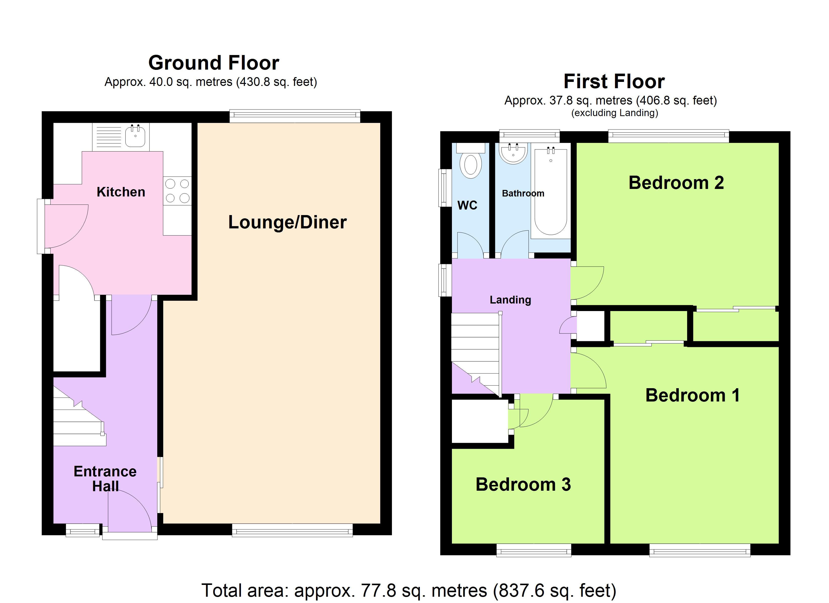20, Woodland Road, Rotherham floorplan