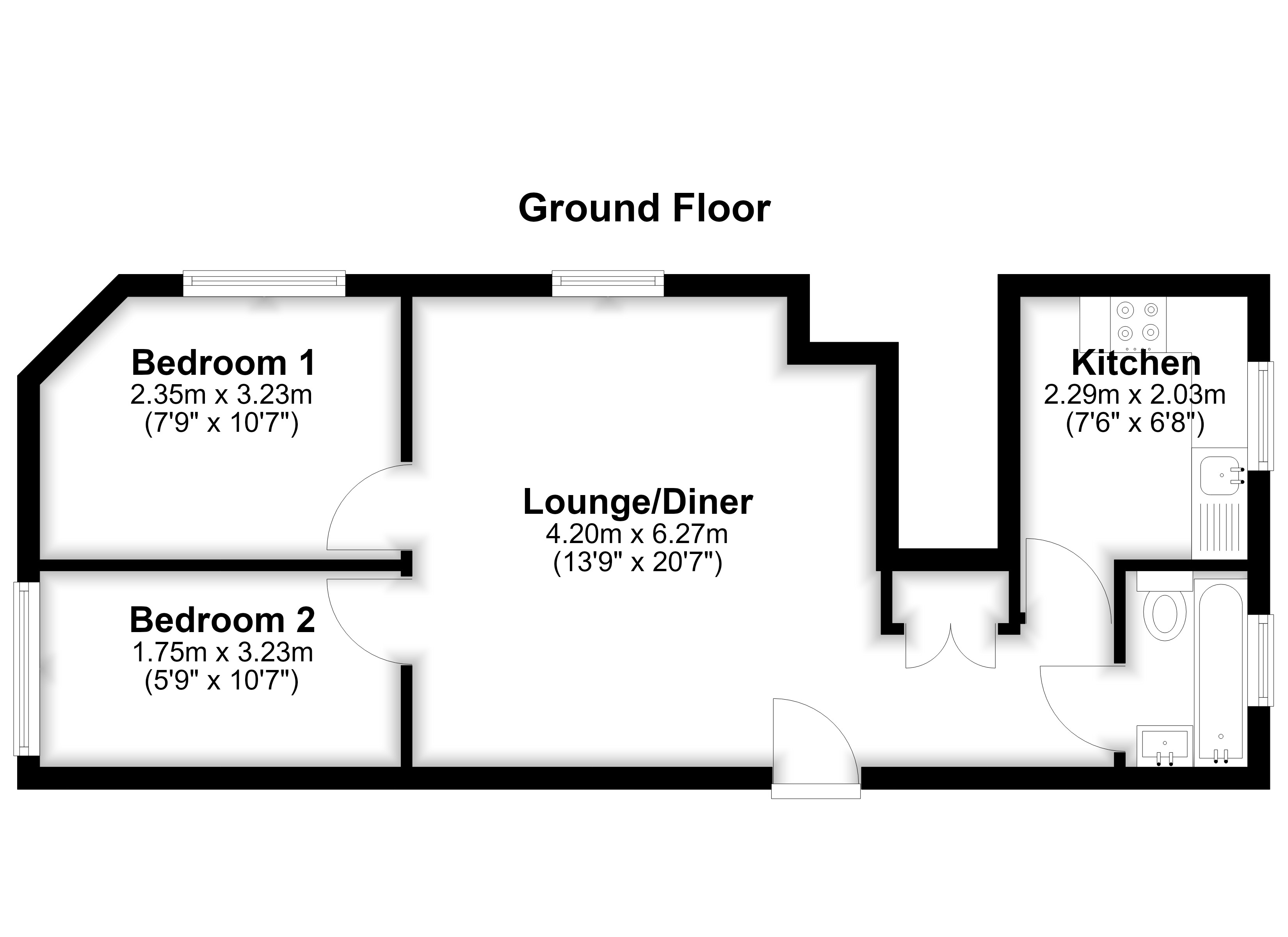39, Mill Road, Erith floorplan