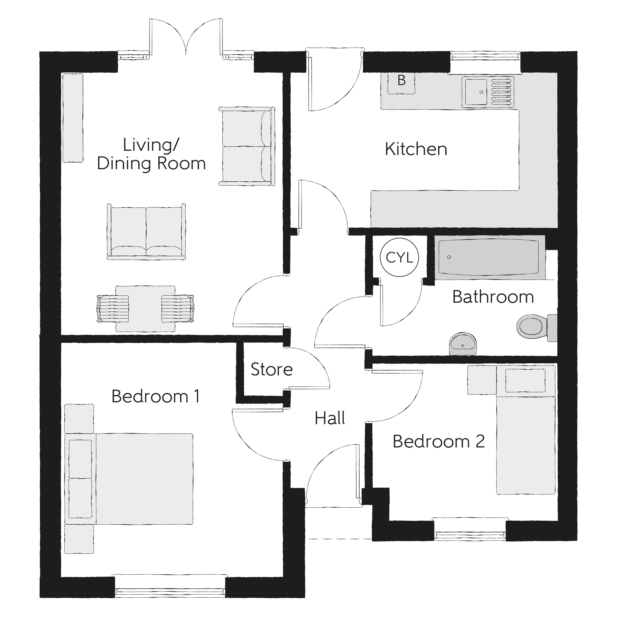 268, Leicester Road, Melton Mowbray floorplan