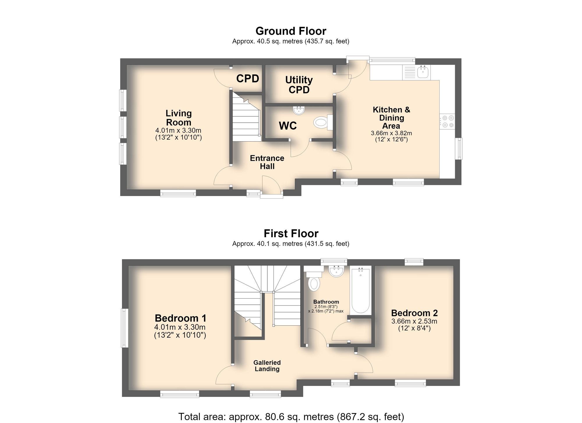 1B Quarry Road, Chesterfield floorplan