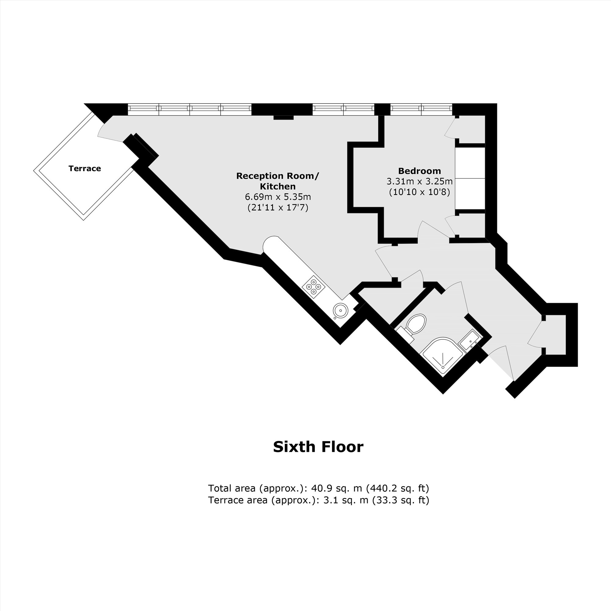 Flat 8, County House, 2, Conway Mews, London floorplan