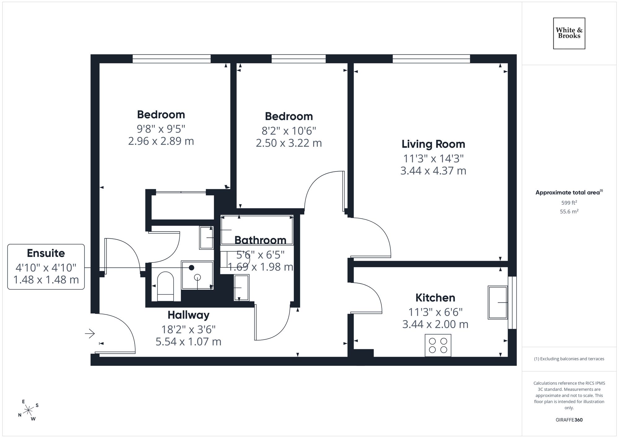 Flat 7, Witham Court Westloats Lane, Bognor Regis floorplan