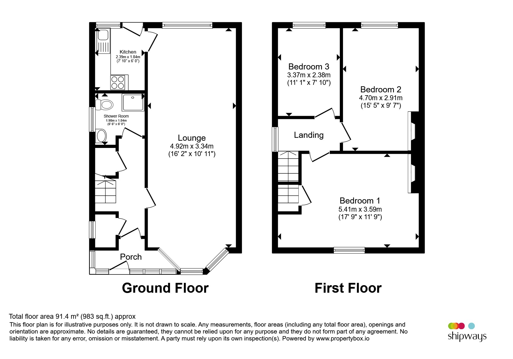 72, Caldwell Road, Birmingham floorplan