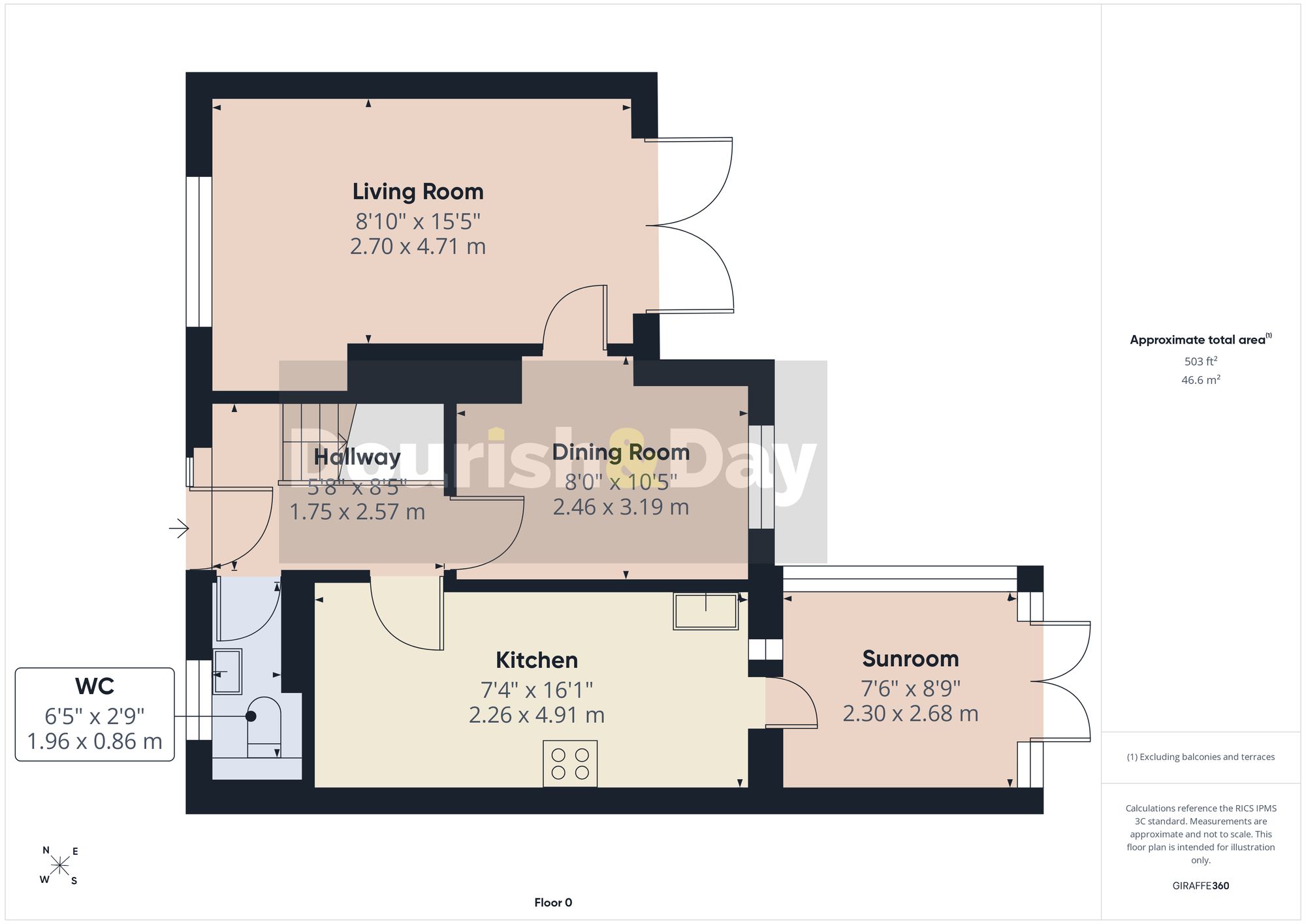 45 Littleton Crescent, Stafford floorplan