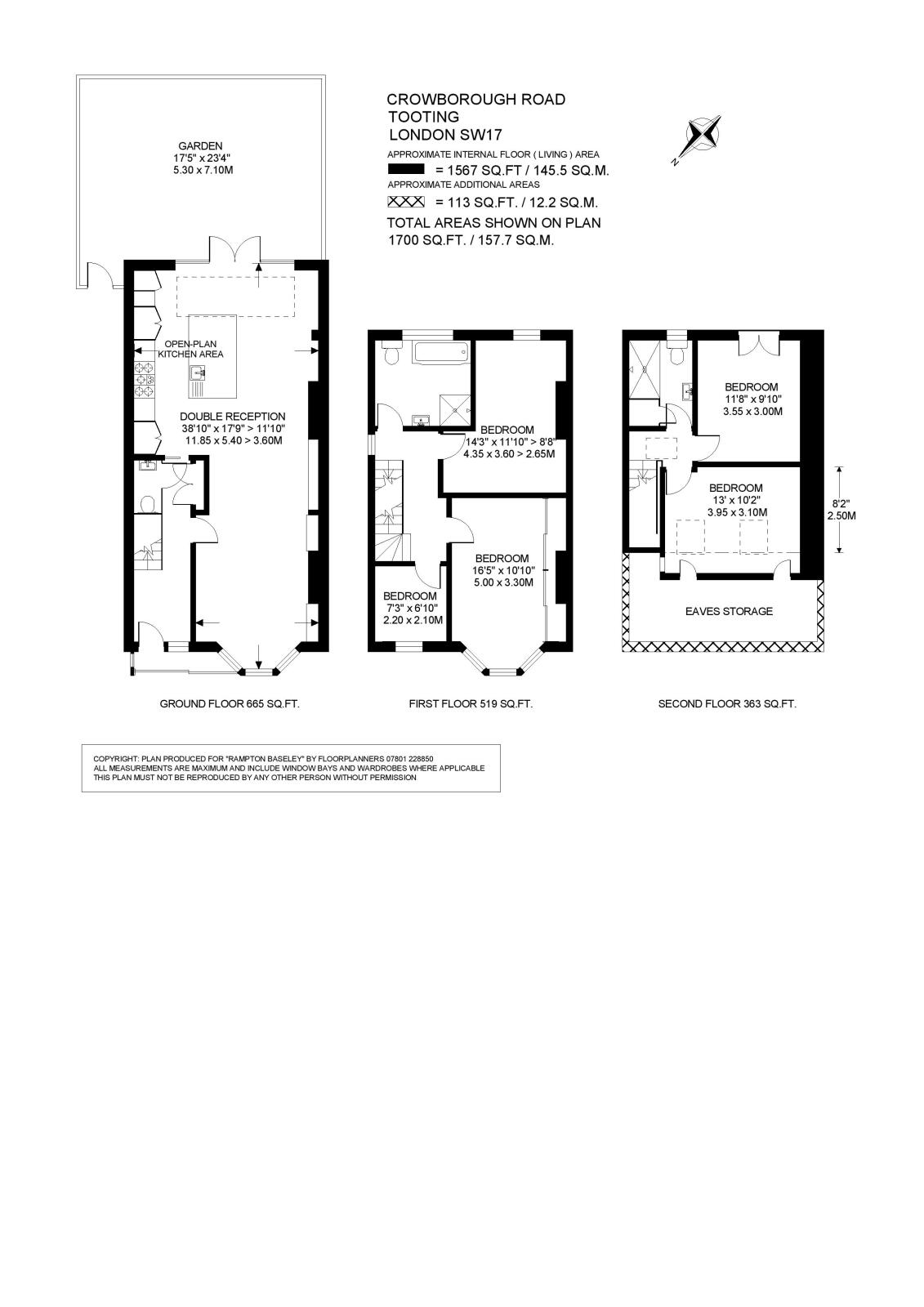 Crowborough Road, SW17 floorplan