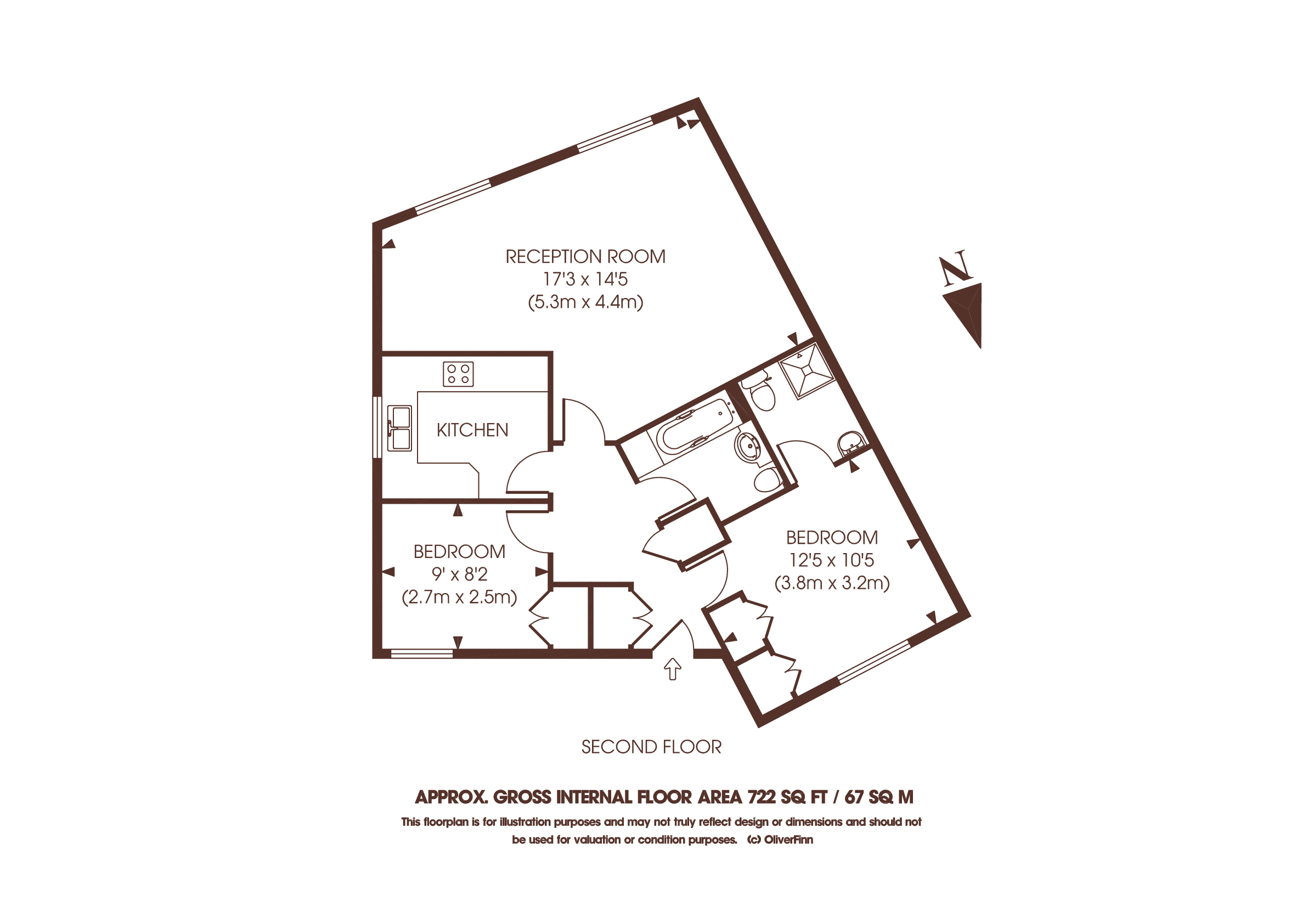 2 Bedrooms Flat to rent in Huntingdon Gardens, London W4