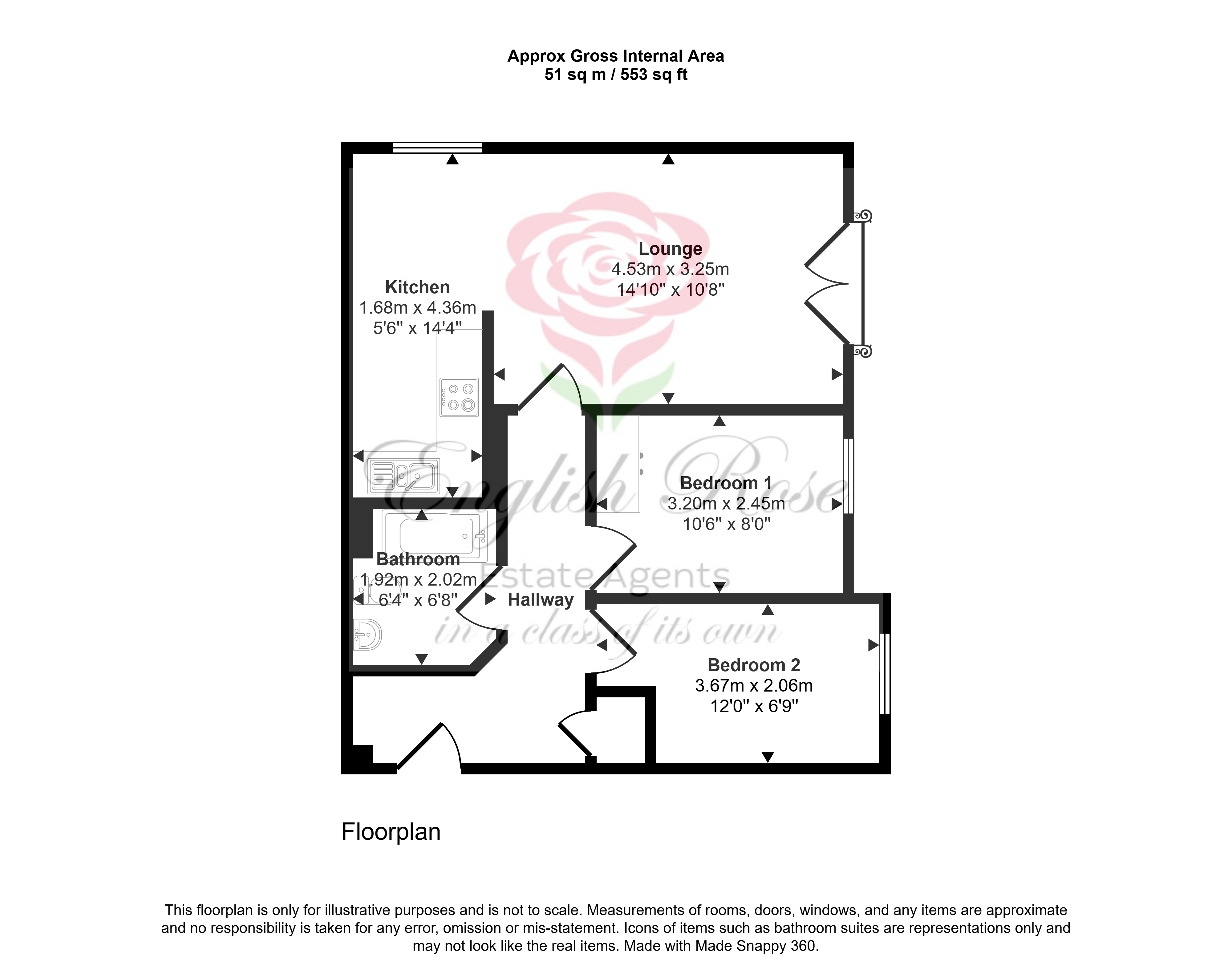 42, Millers Way, Kirkby in Ashfield floorplan