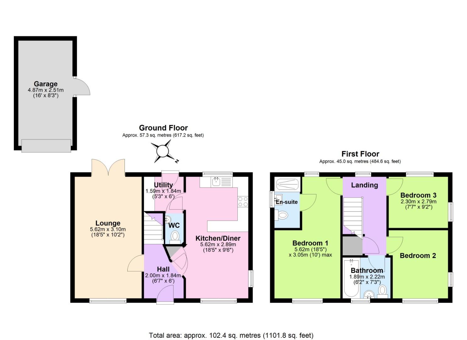 2, Kesbrook Drive, Overseal floorplan