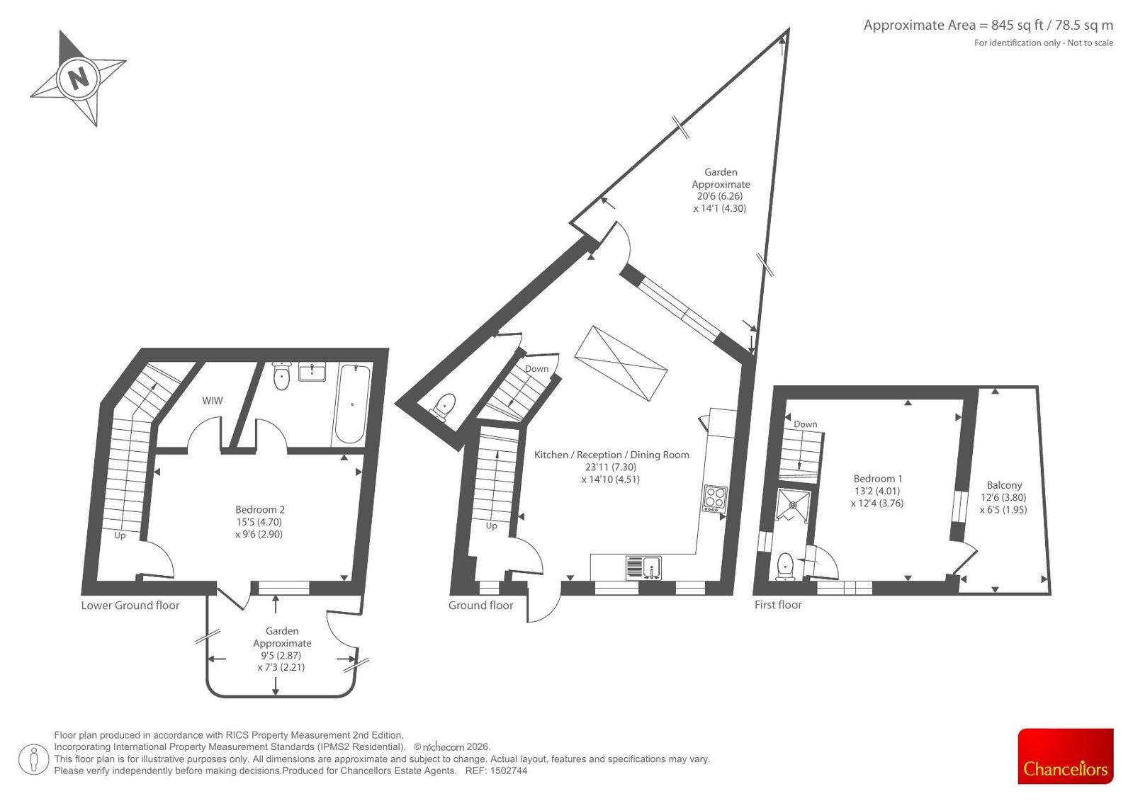 13, Edgewood Mews, London floorplan