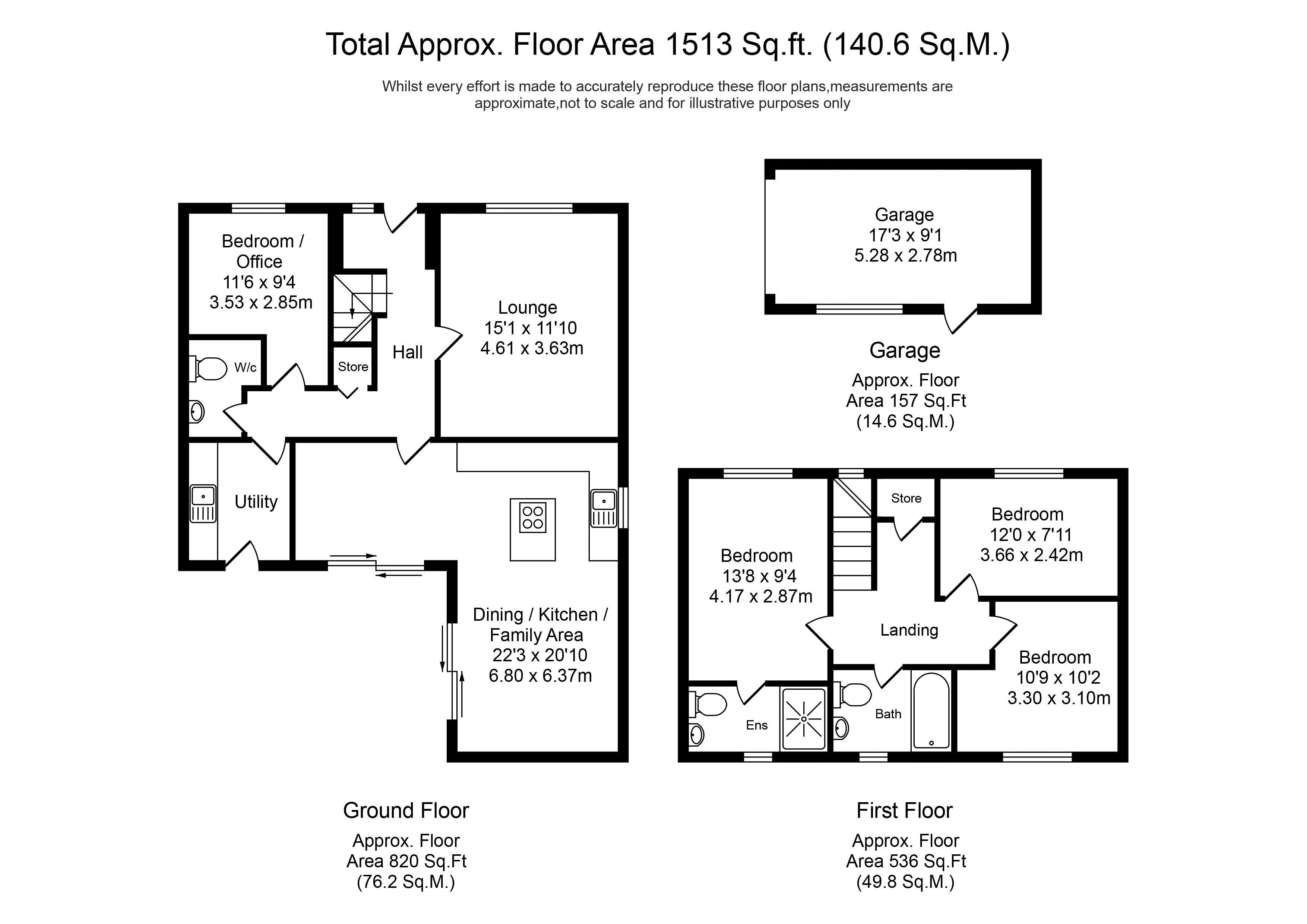 Wilson Close, Tarleton, Preston PR4, 3 bedroom detached house for sale