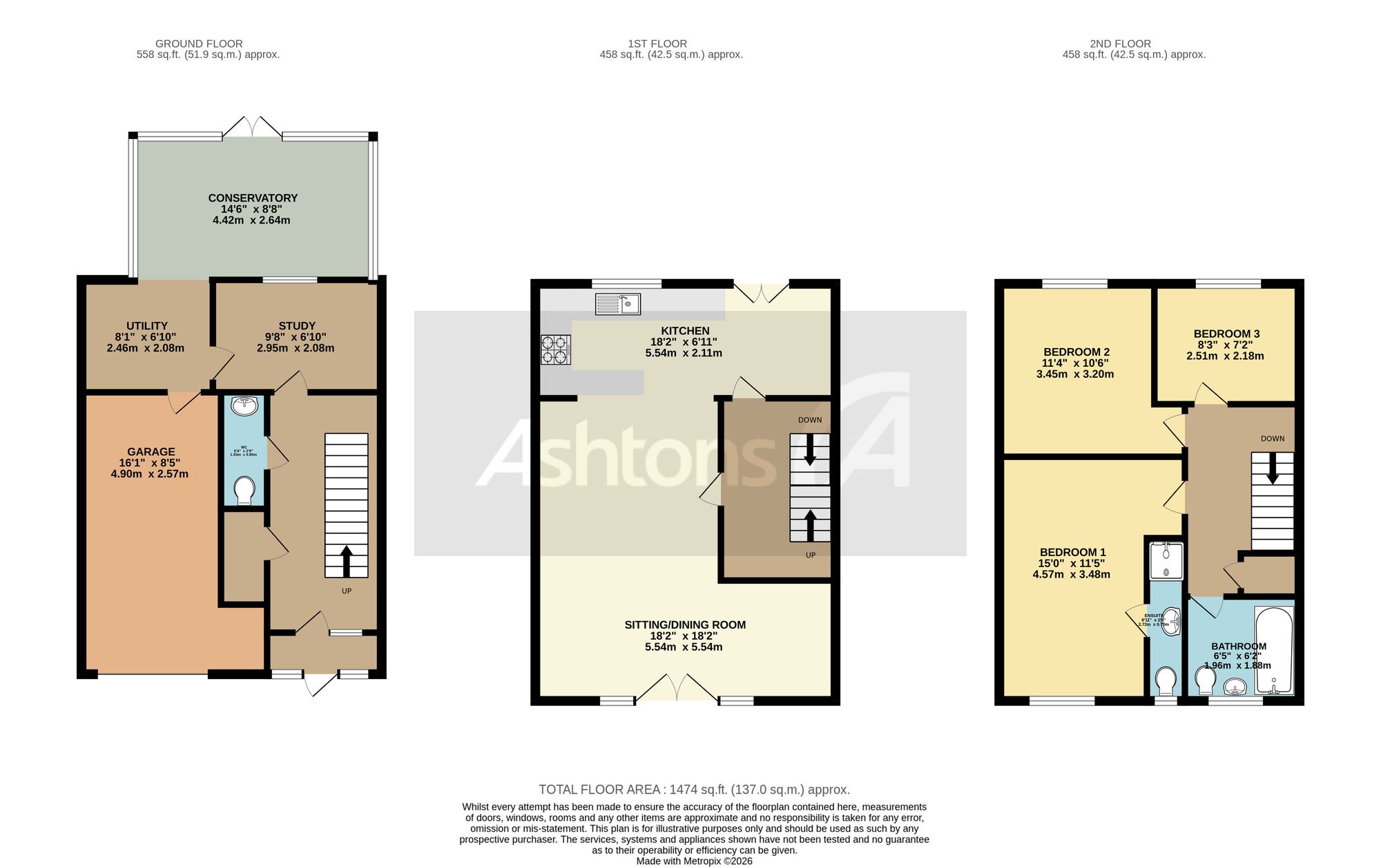 7 Waterford Close, Wigan floorplan